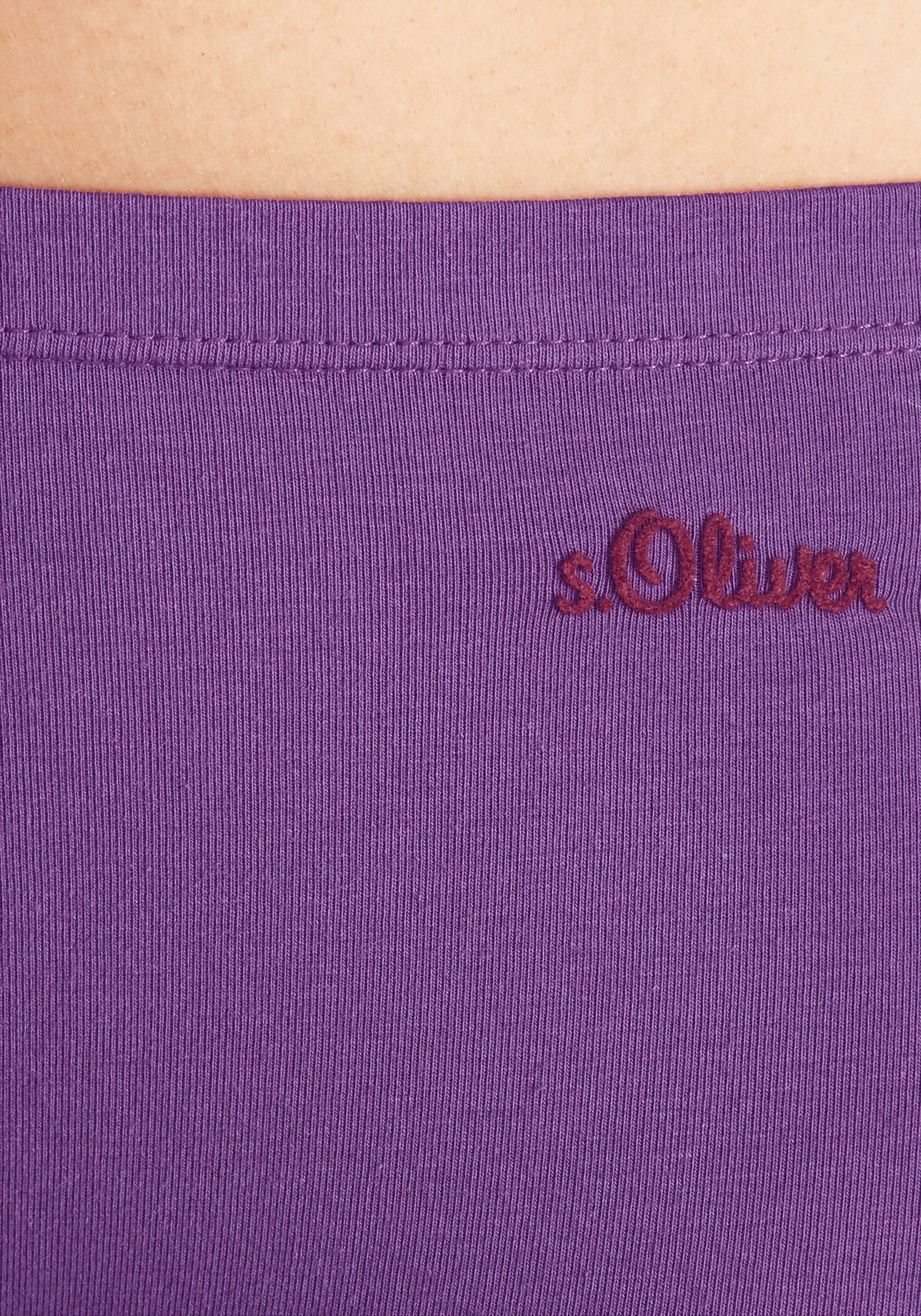 s.Oliver RED LABEL Beachwear Hipster elastische katoenkwaliteit (3 stuks)