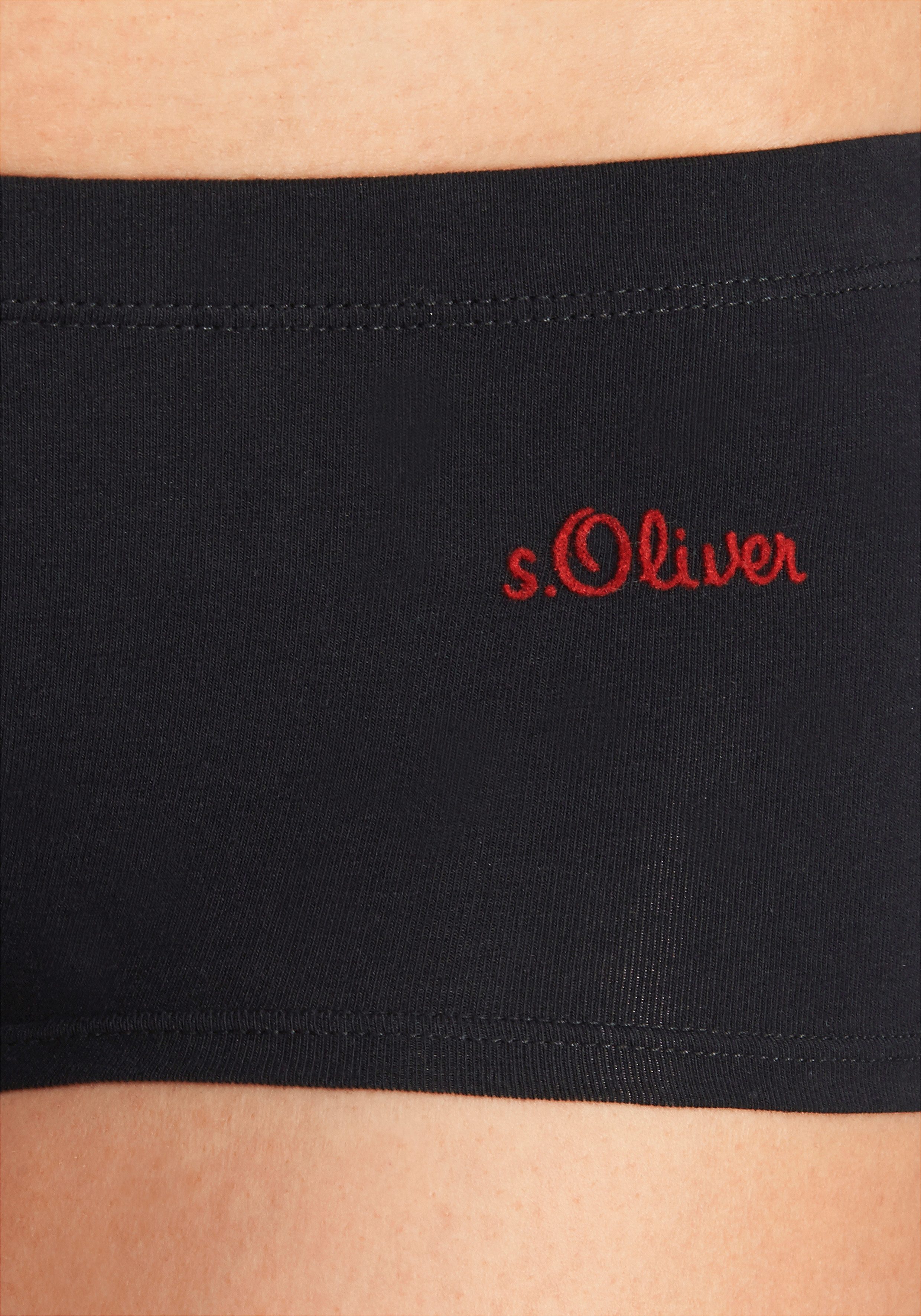 s.Oliver RED LABEL Beachwear Hipster elastische katoenkwaliteit (3 stuks)