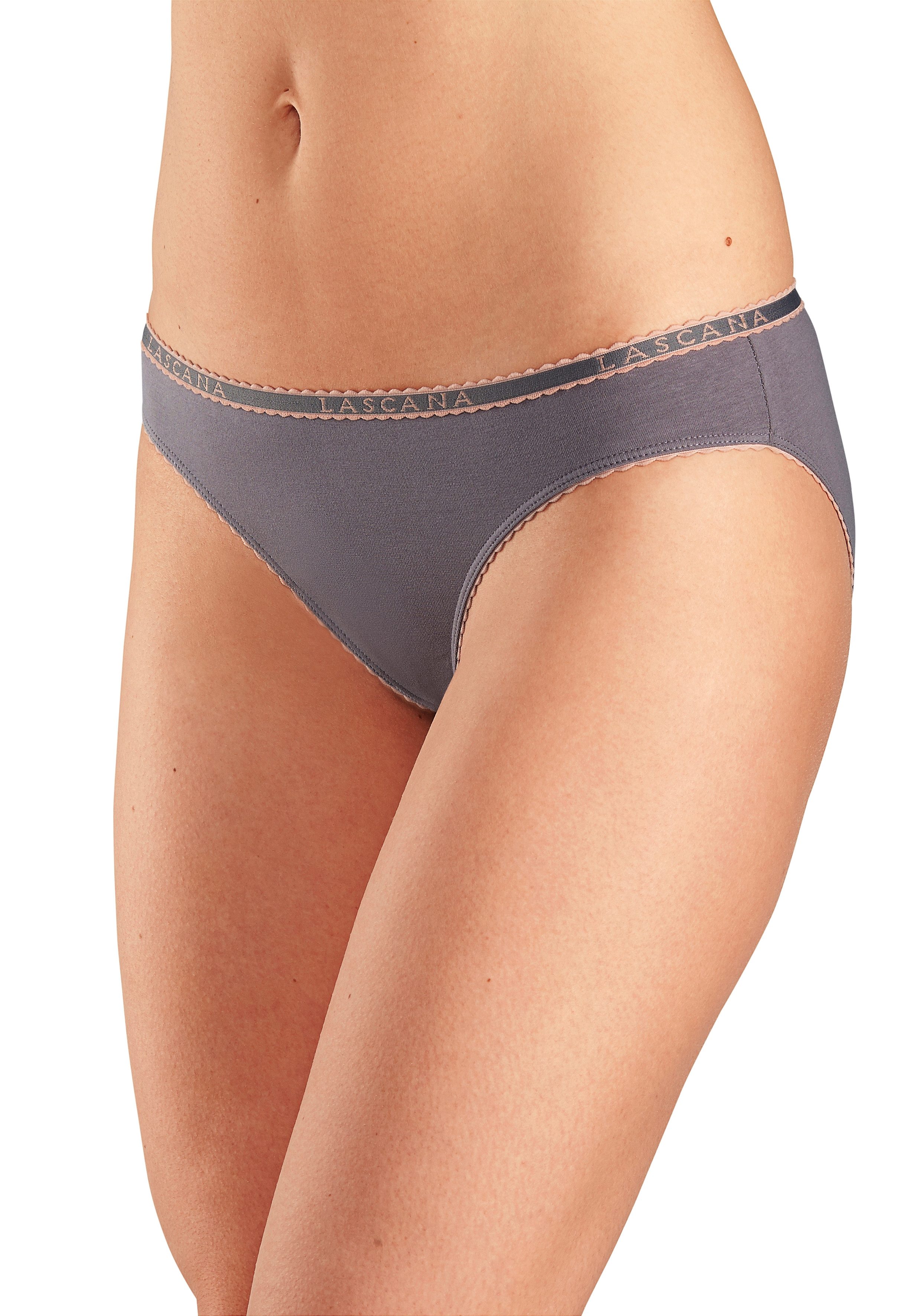 Lascana Slip elastische katoenkwaliteit (4 stuks, Set van 4)