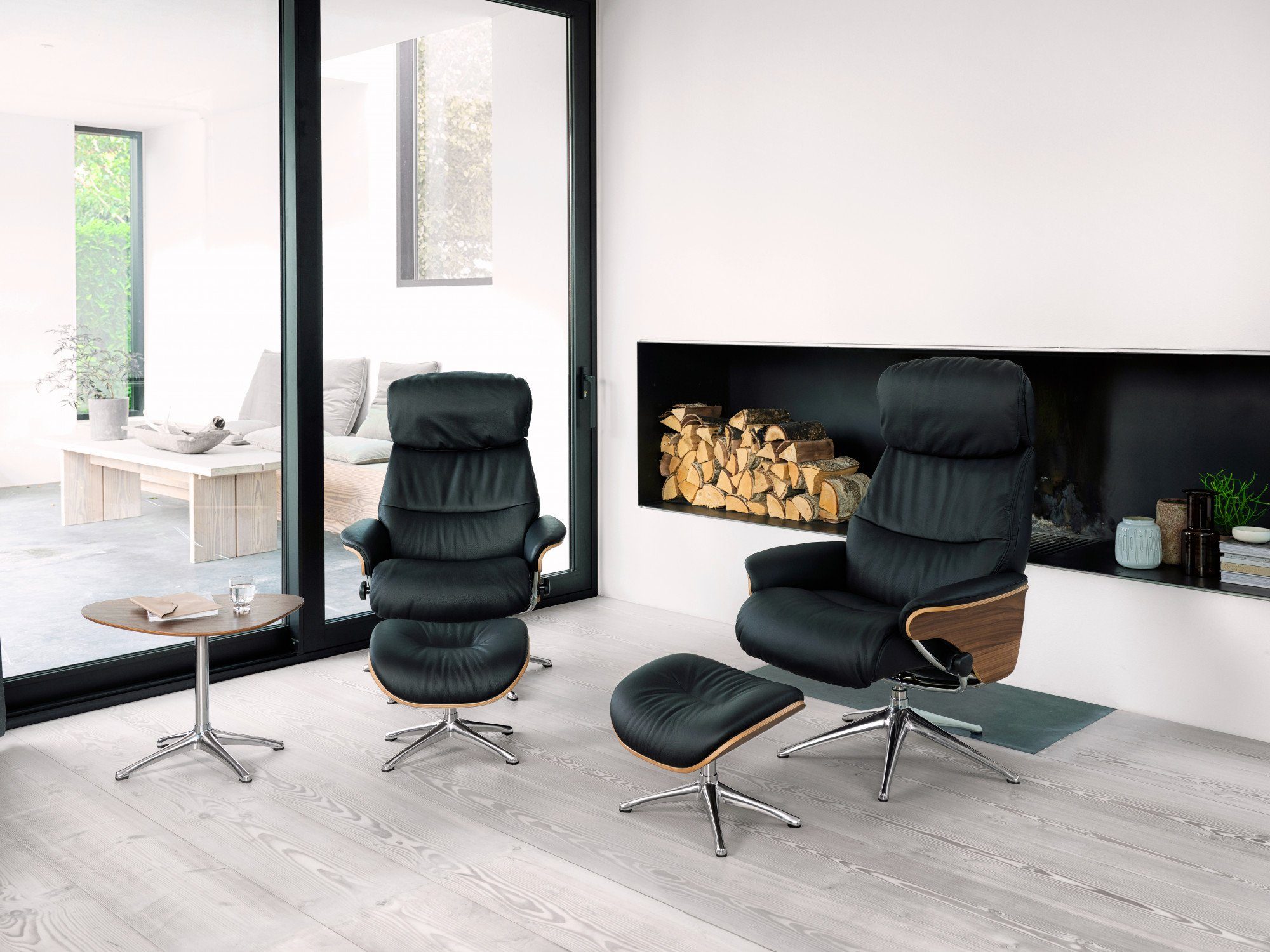FLEXLUX Relaxfauteuil Aarhus, functionele stoel, gestoffeerde stoel, armleuningen, TV-fauteuil