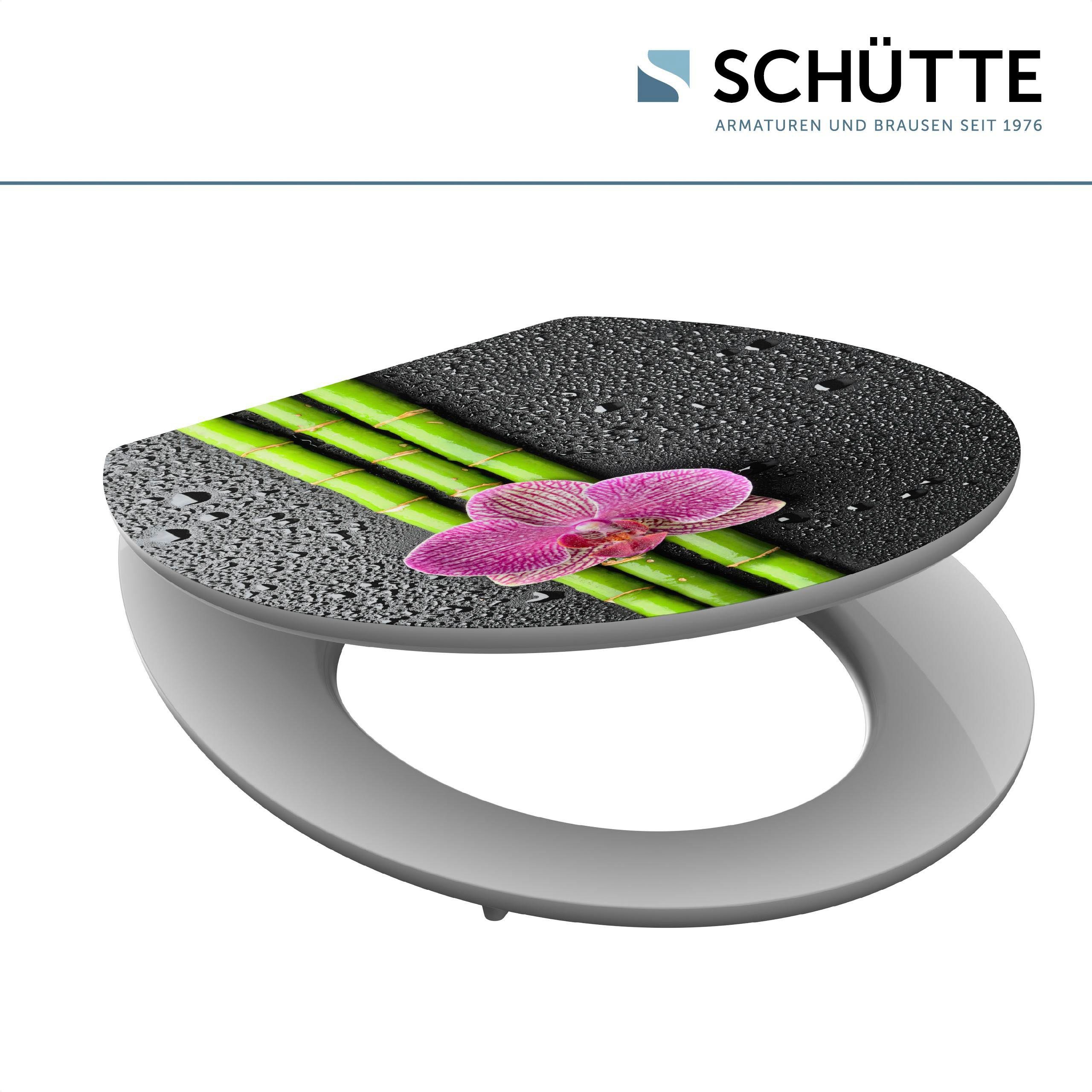 Schütte Toiletzitting Asia High gloss met houten mdf-kern, met softclosemechanisme