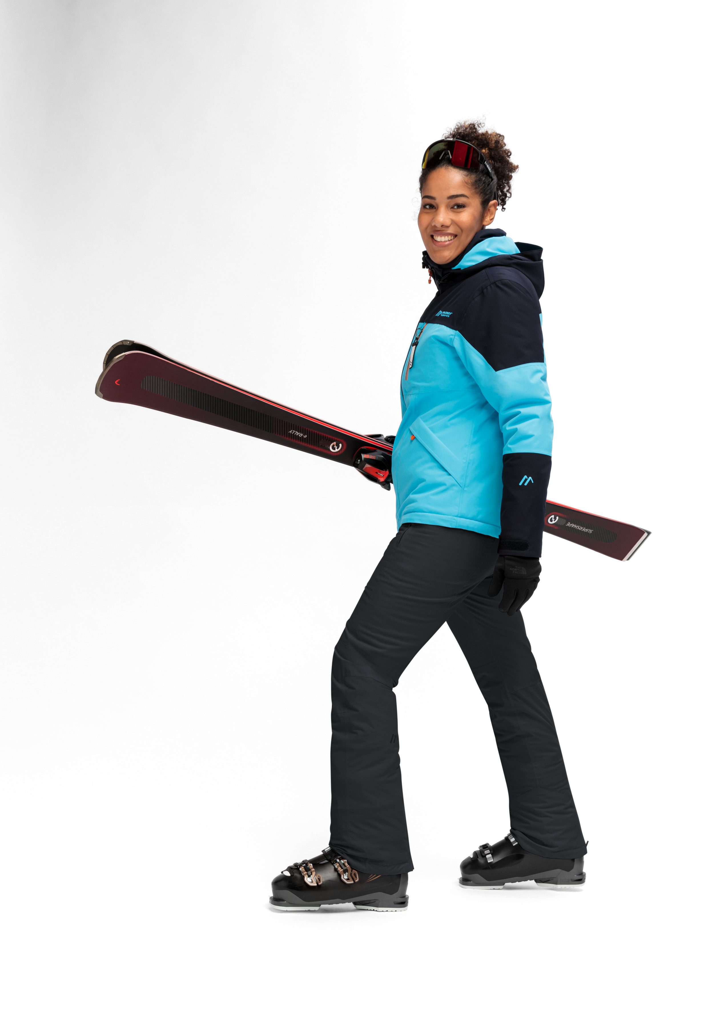 Maier Sports Skibroek Vroni slim 2.0 Dames sneeuwbroek, wind- en waterdicht, 2 ritszakken, slim fit