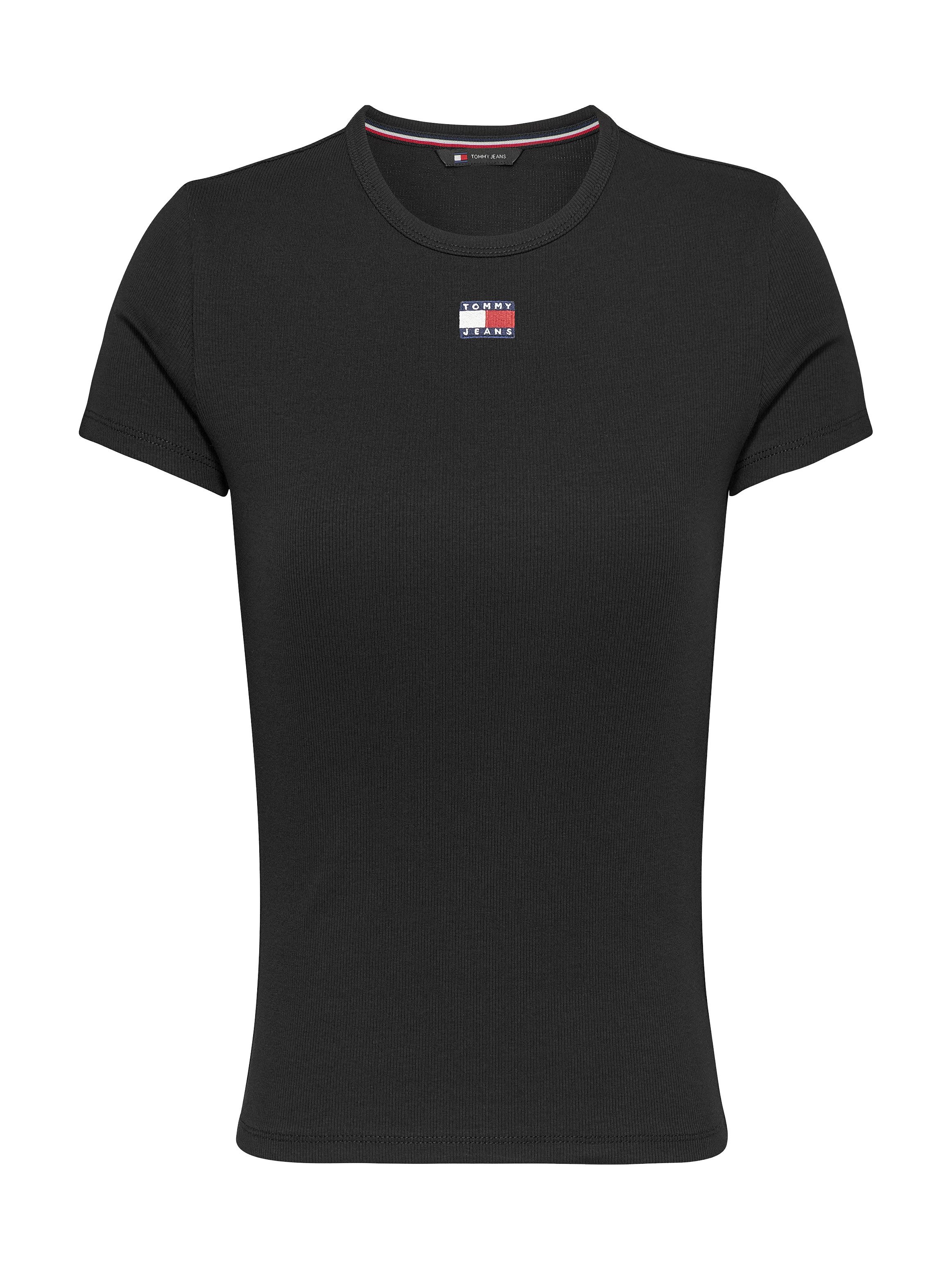 TOMMY JEANS Shirt met korte mouwen TJW SLIM BADGE RIB TEE