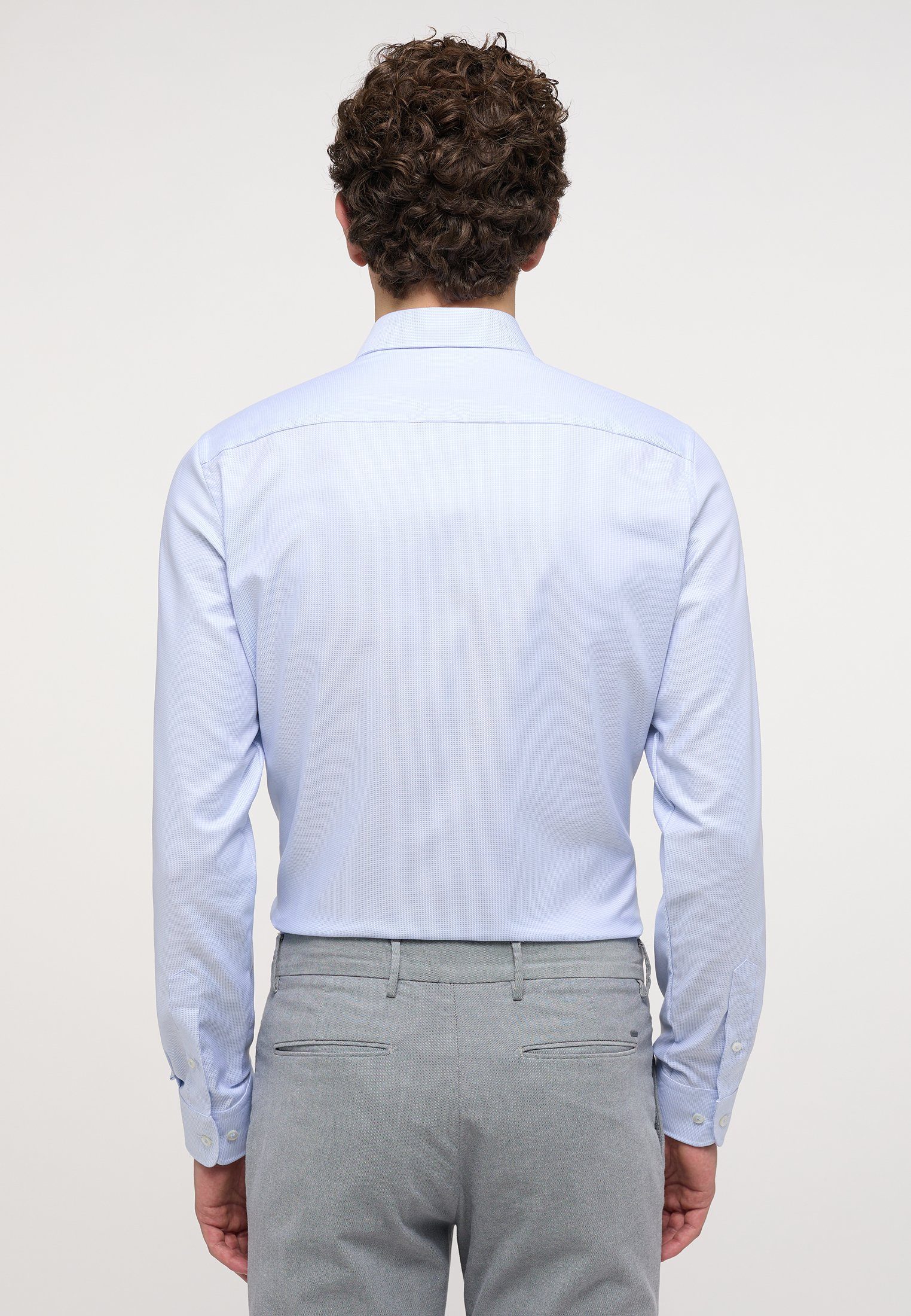 Eterna Overhemd met lange mouwen Slim fit NON IRON (strijkvrij)