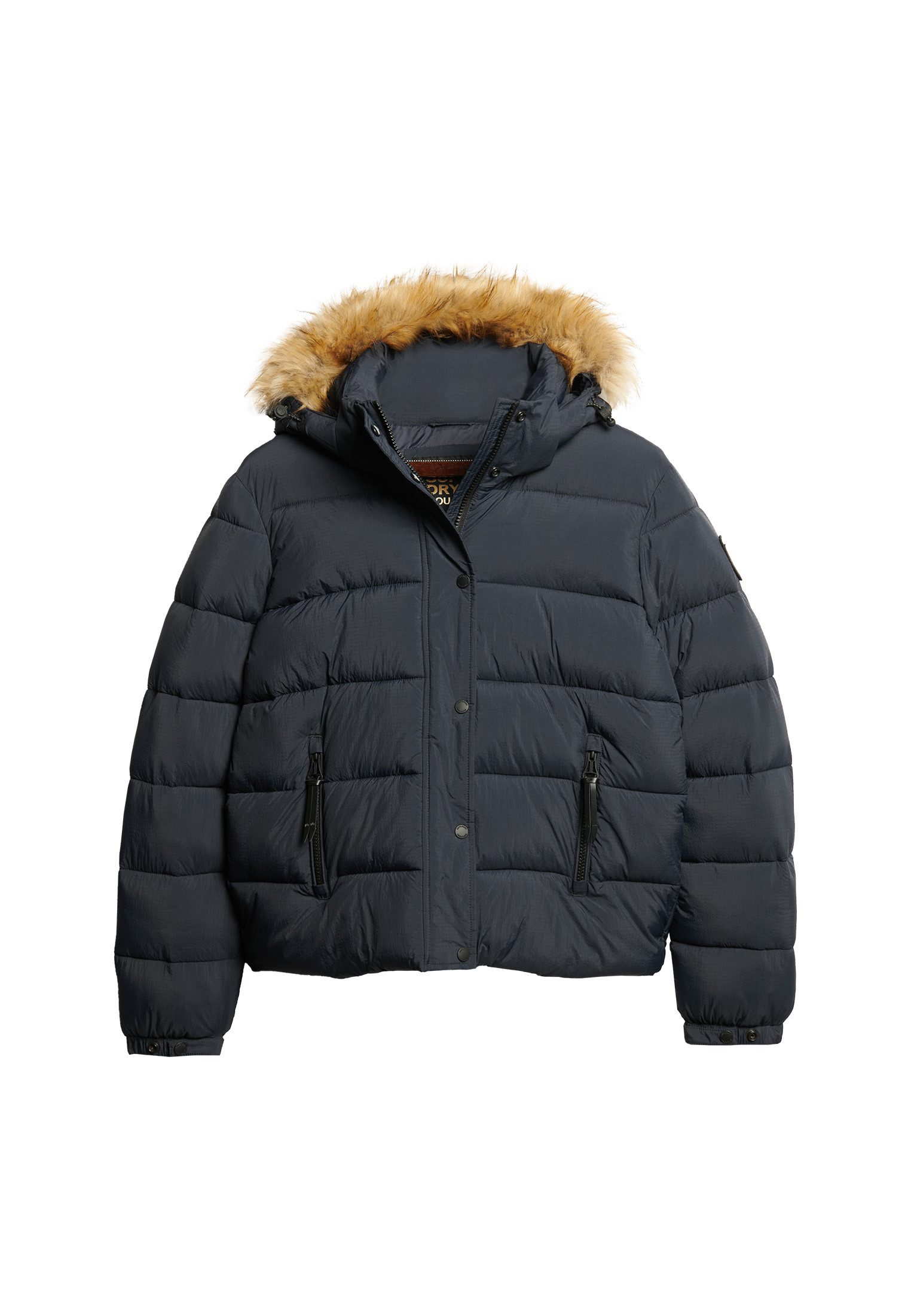 Superdry Gewatteerde jas FAUX FUR SHORT HOOD PUFFER