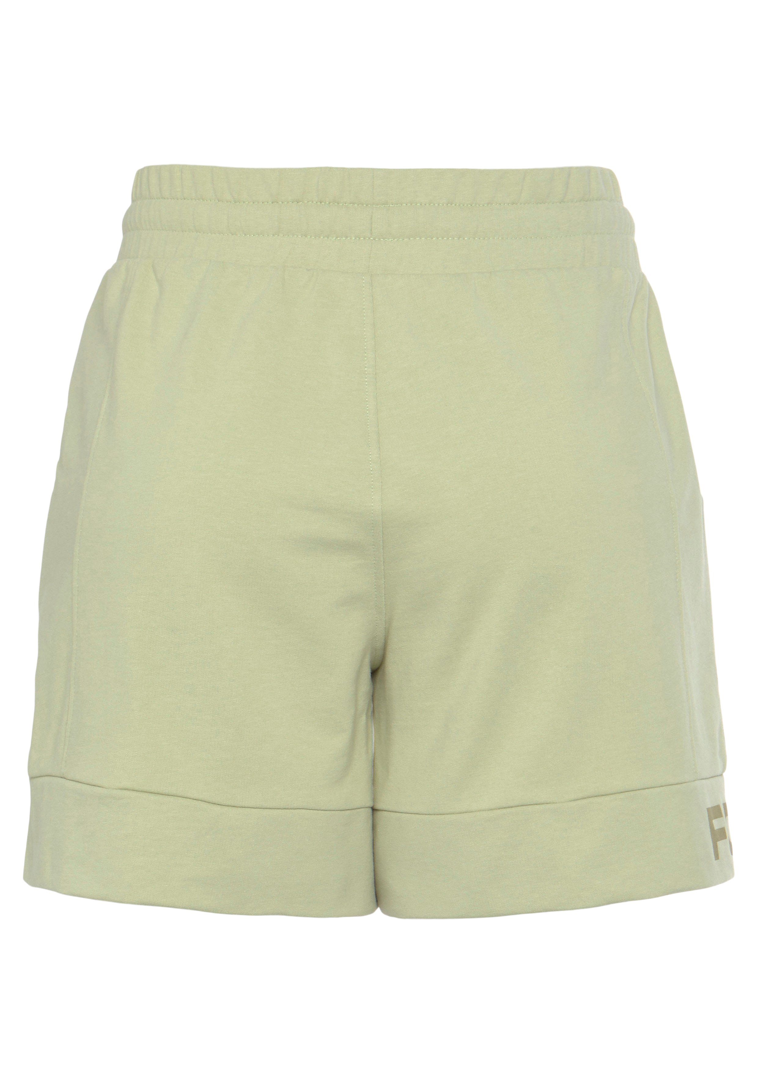 FCUK Sweatshort met lengte scheidingnaad en logo-opdruk loungewear (1-delig)