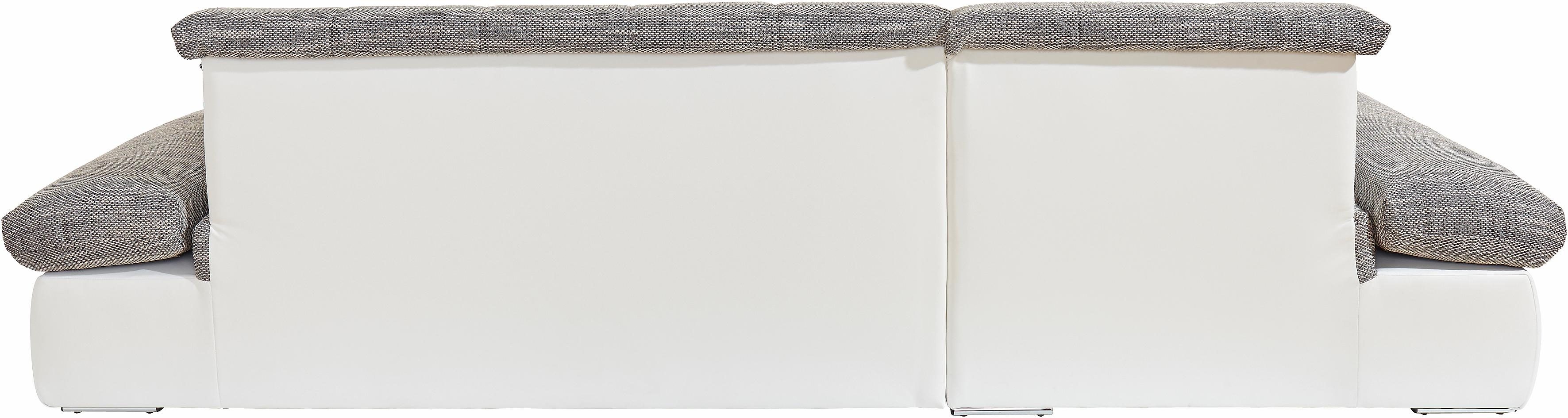 DOMO collection Hoekbank Moric, L-vorm, XXL-bank - Breedte 300cm XXL-formaat, optioneel ook met slaapbank functie en verstelling armleuning,