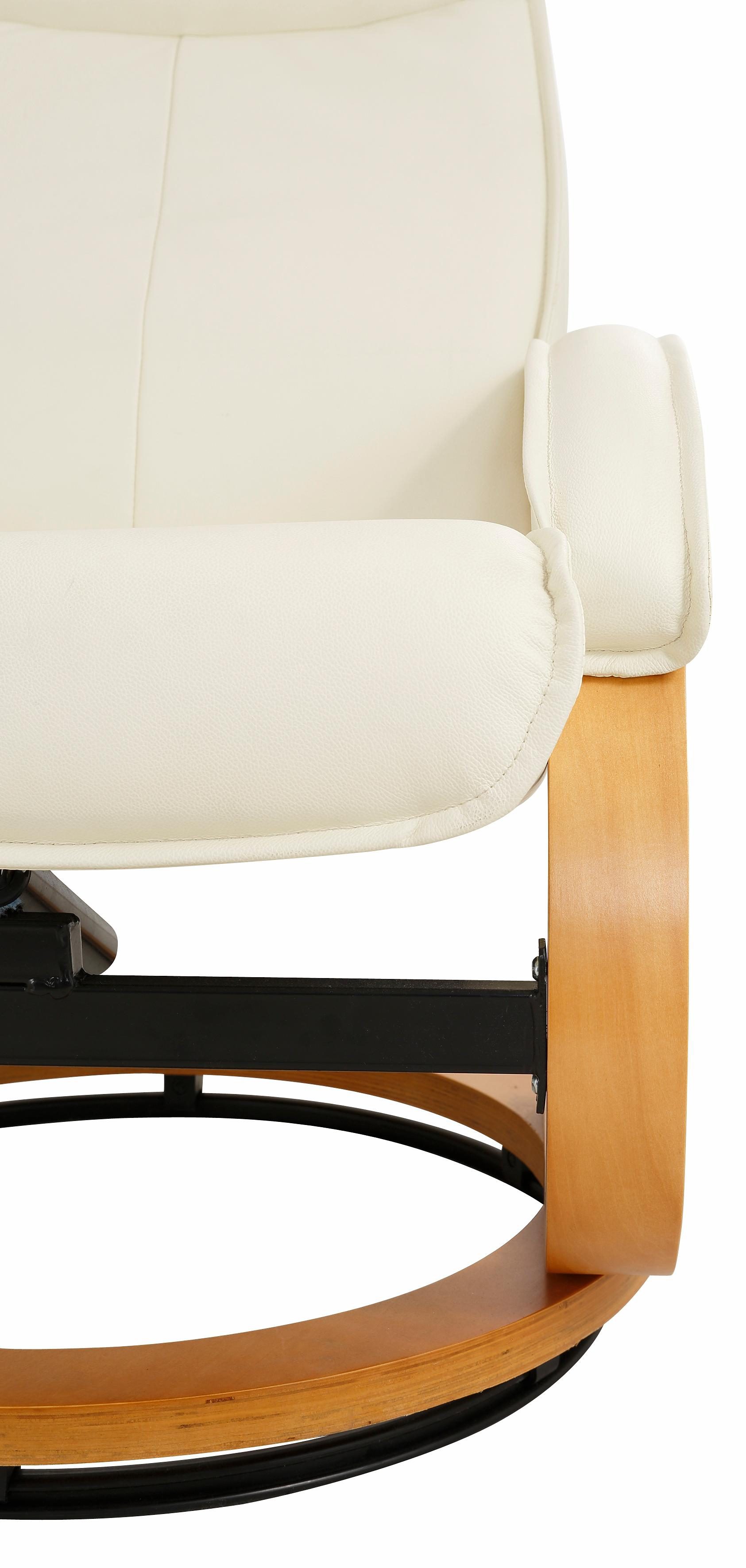 Home affaire Relaxfauteuil Paris, tv-stoel met poef en handmatige ligfunctie (set, 2 stuks)