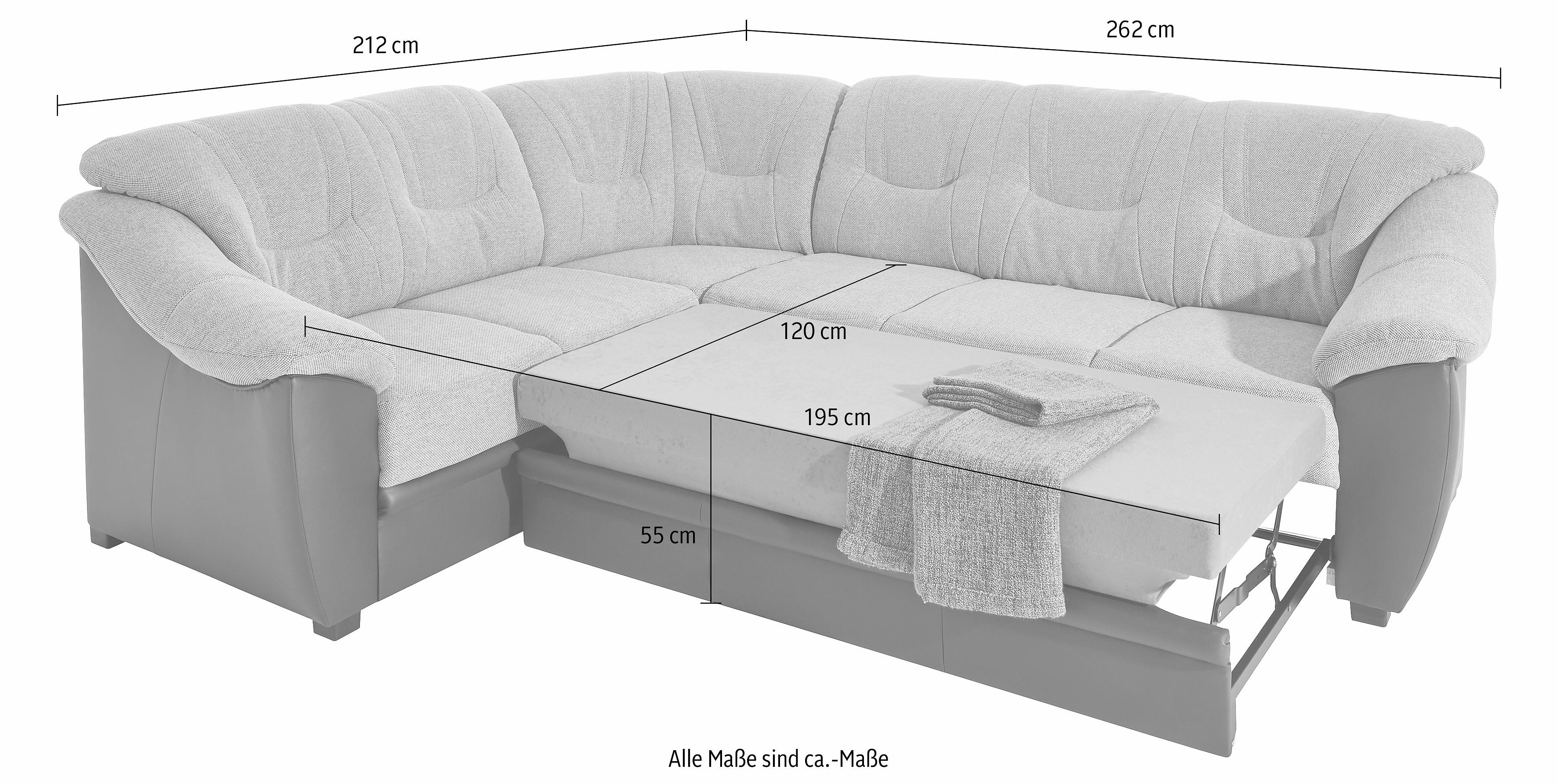 sit&more Hoekbank Savona L-vorm naar keuze met slaapfunctie, met binnenvering, vrij plaatsbaar