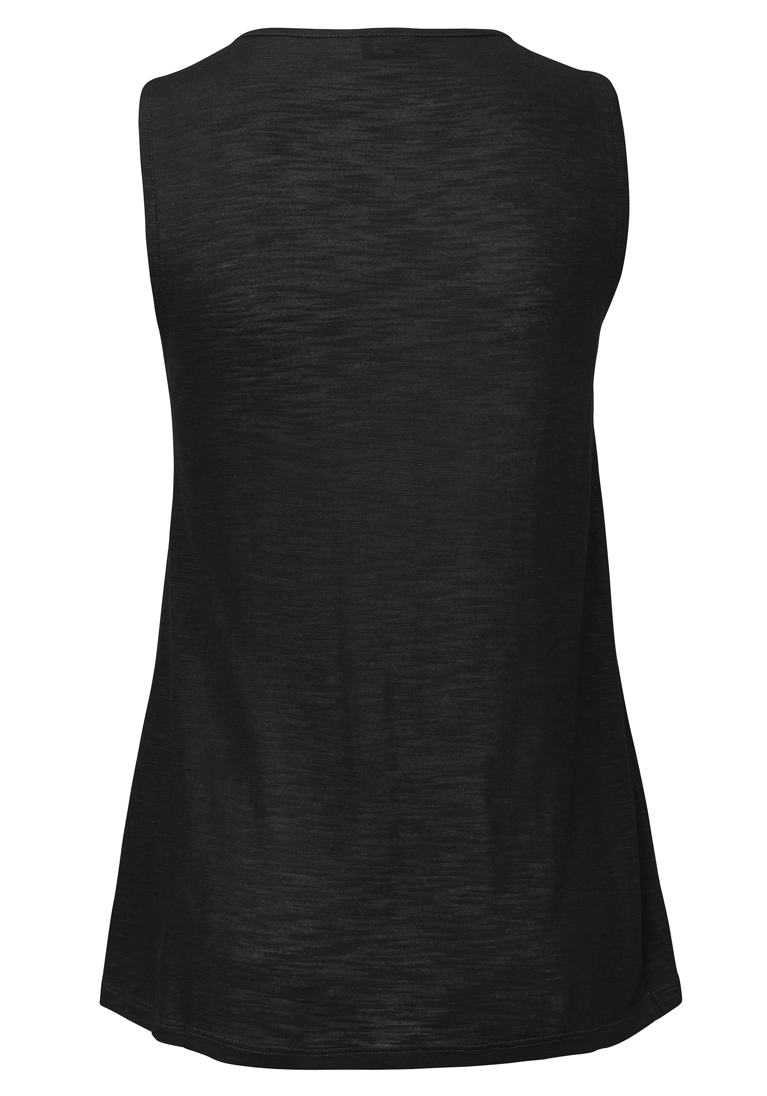 Buffalo Tanktop met borduursel, zomertop, viscose