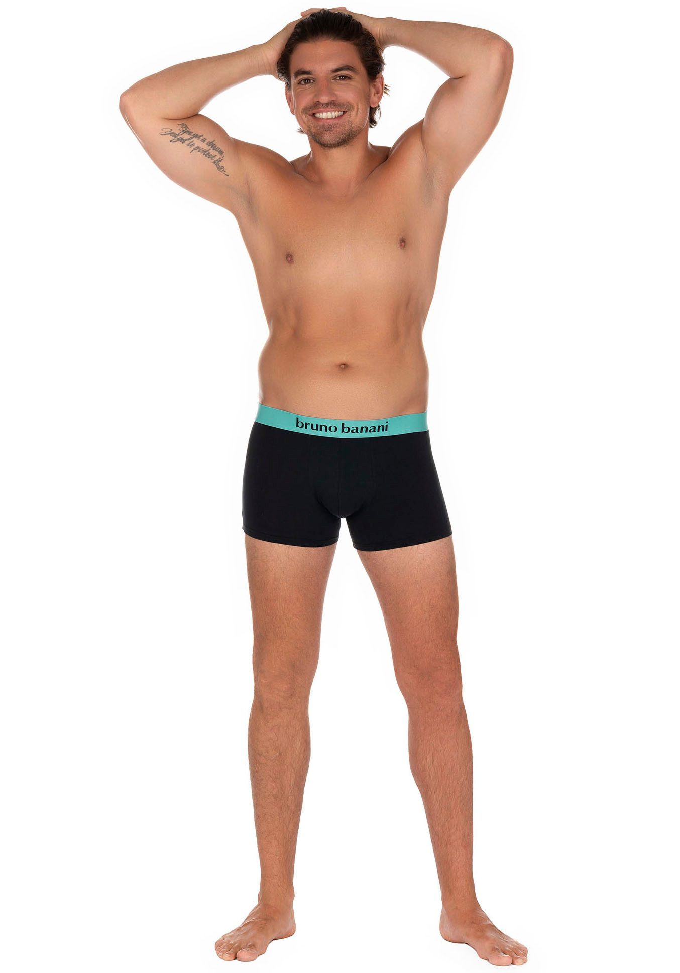 Bruno Banani Boxershort met contrasterend logo-tailleband (2 stuks, Set van 2)