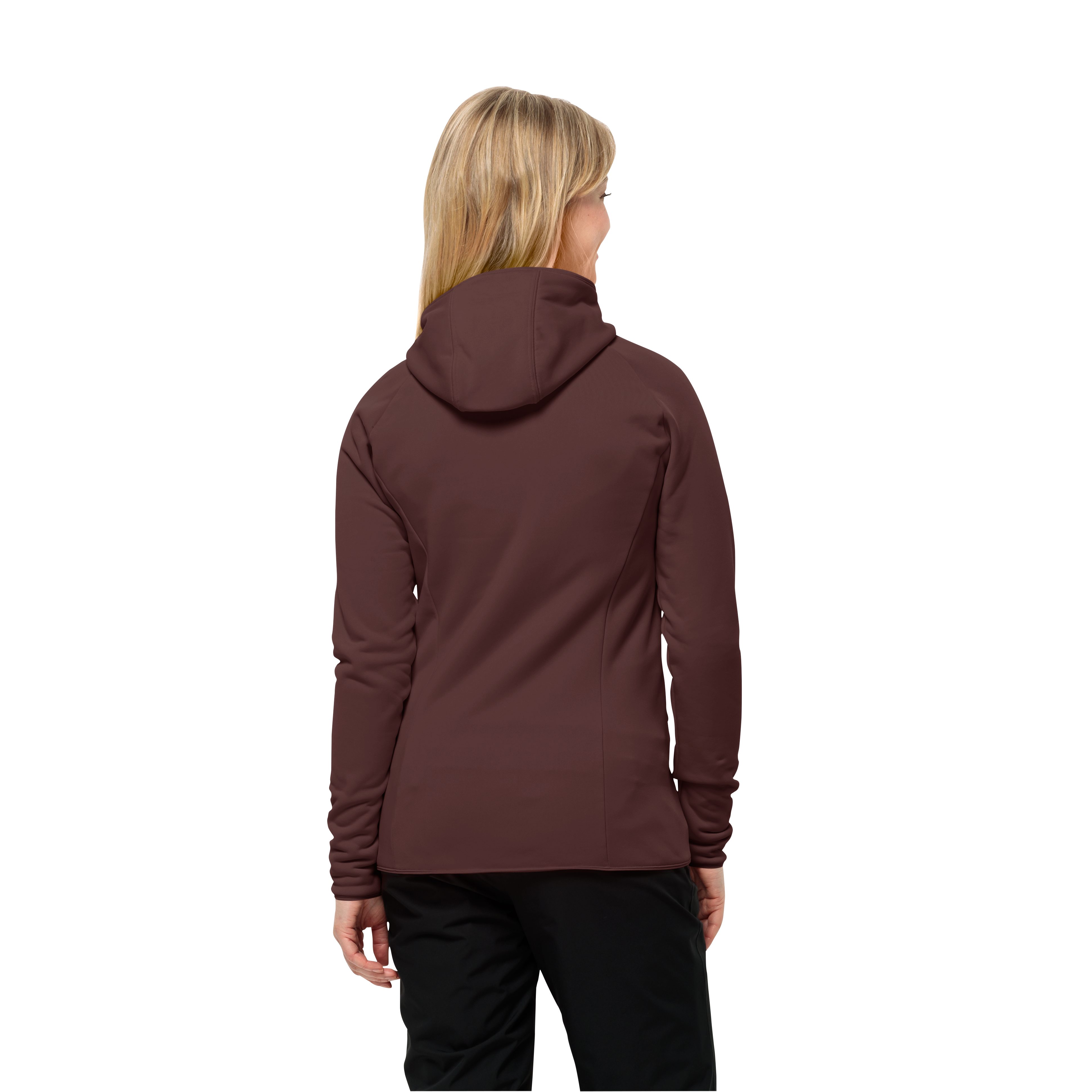 Jack Wolfskin Fleecejack BAISELBERG HOODED FZ W van stretch-fleece voor elke dag