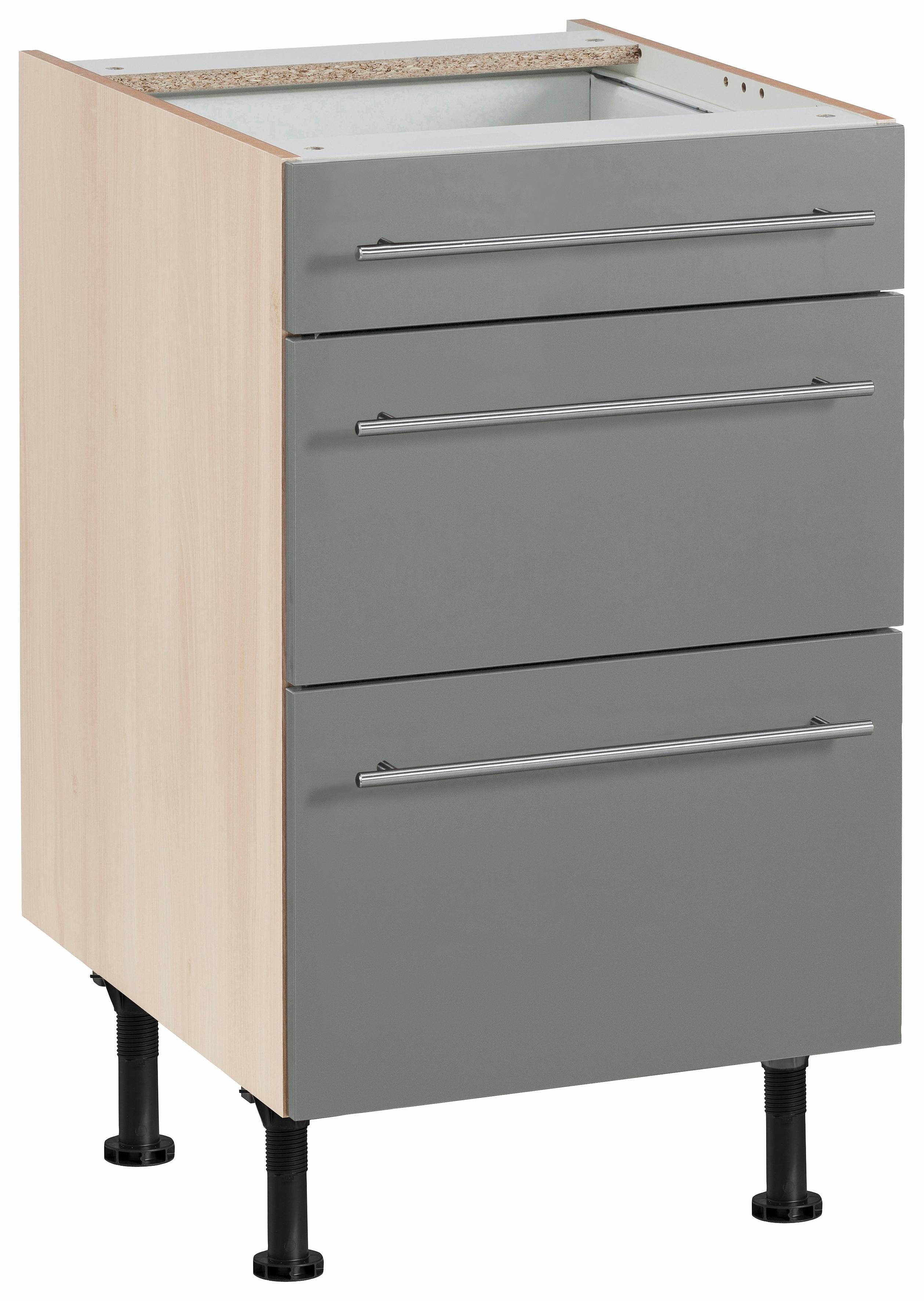 OPTIFIT Onderkast Bern 50 cm breed, met lade en 2 laden, in hoogte verstelbare poten