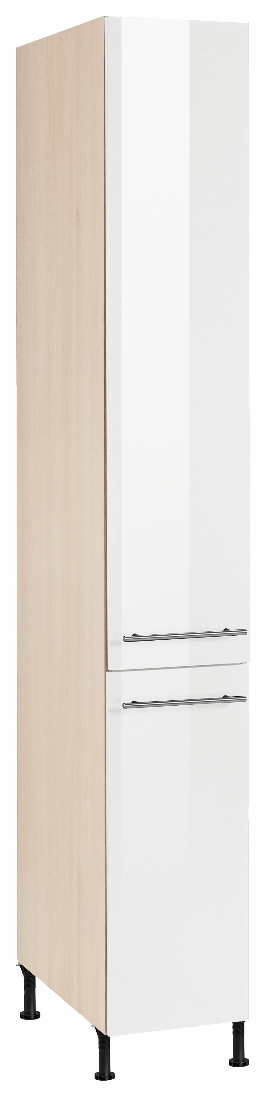 OPTIFIT Apothekerskast Bern 30 cm breed, 212 cm hoog, met in hoogte verstelbare stelpoten opbergkasten wit