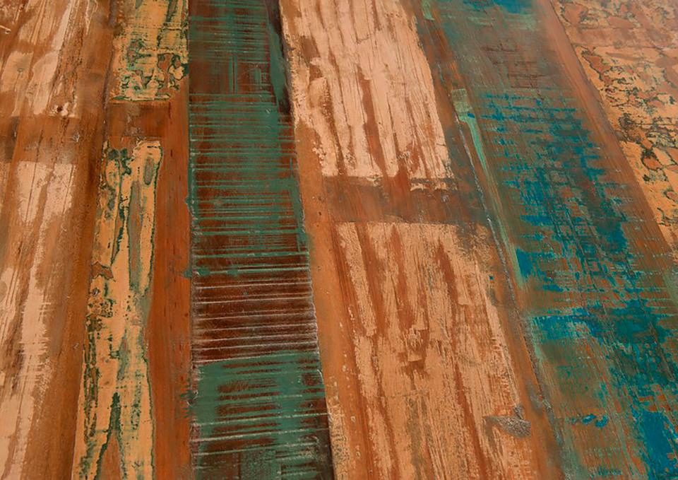SIT Eettafel Tops van gerecycled gebruikt hout en metaal, shabby chic, vintage