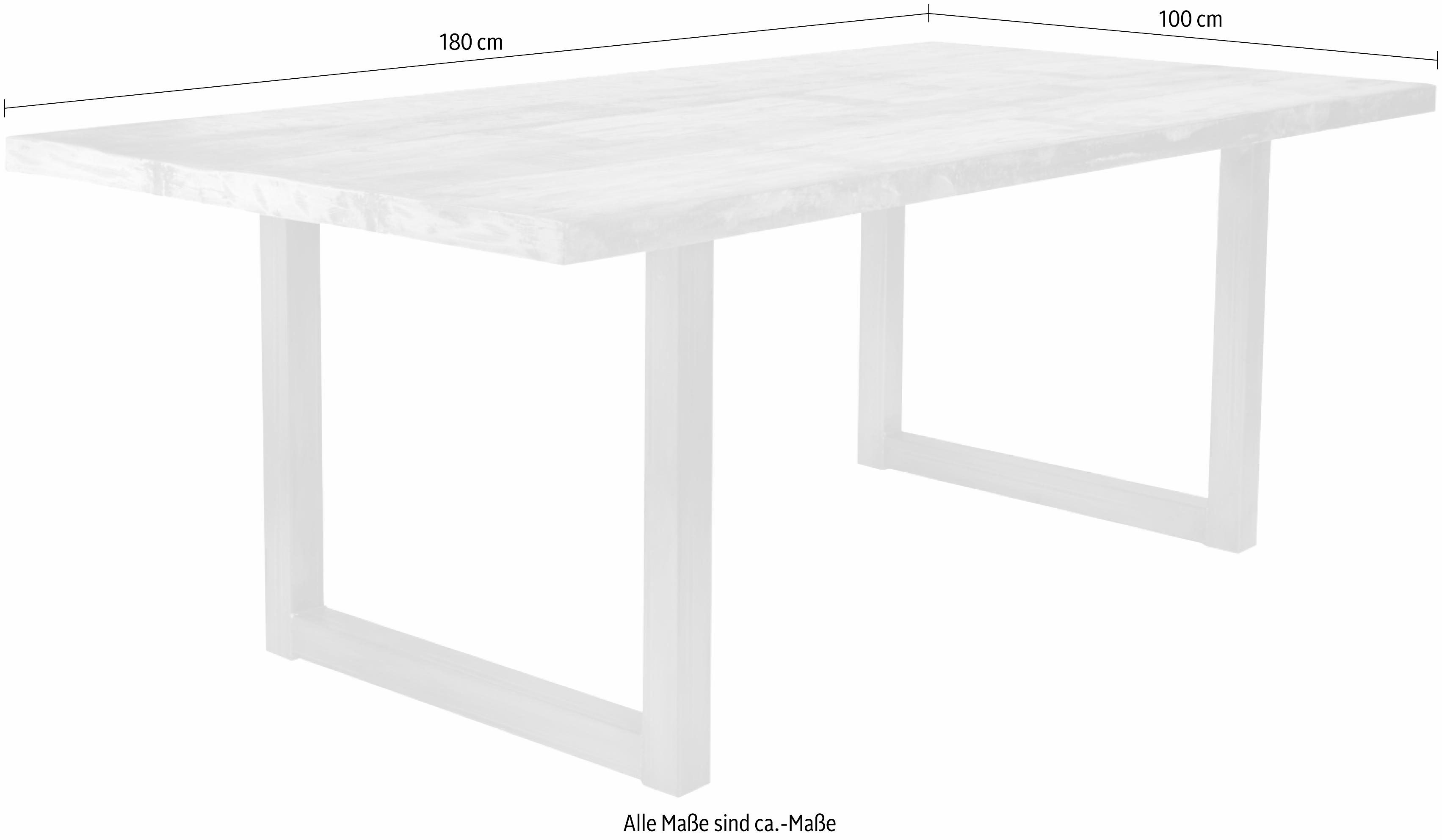 SIT Eettafel Tops van gerecycled gebruikt hout en metaal, shabby chic, vintage