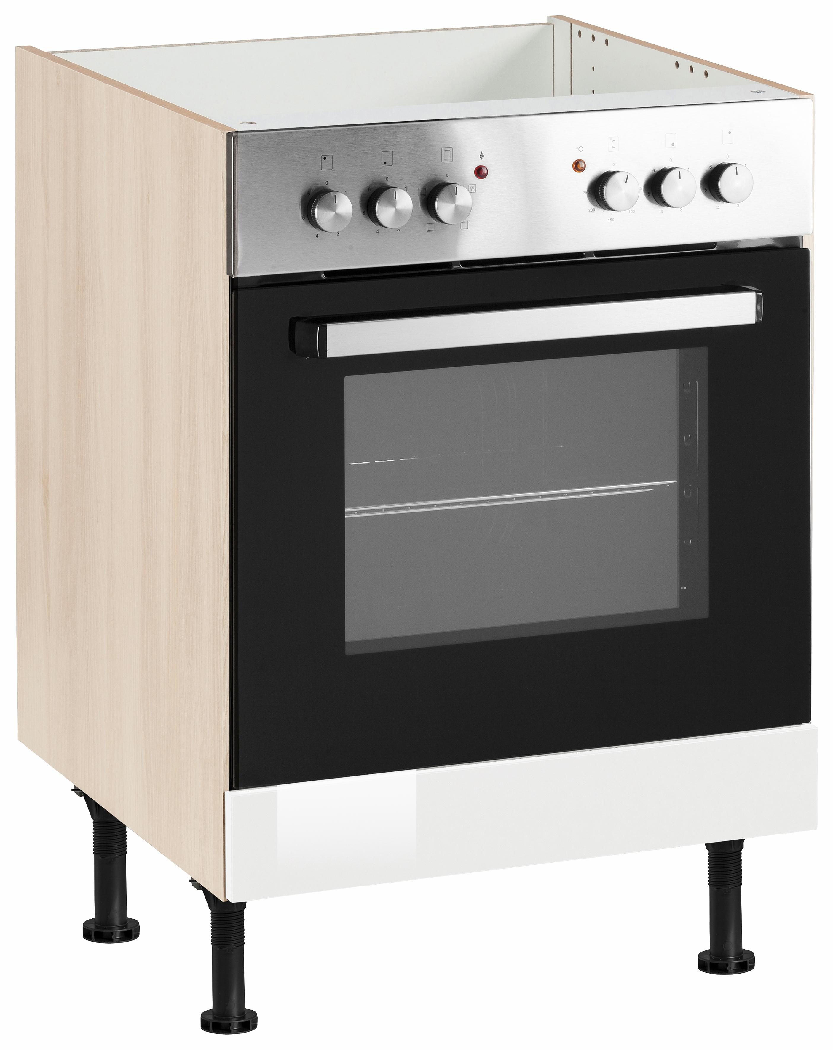 OPTIFIT Ombouwkast voor oven Bern 60 cm breed, met in hoogte verstelbare stelpoten ombouwkasten wit