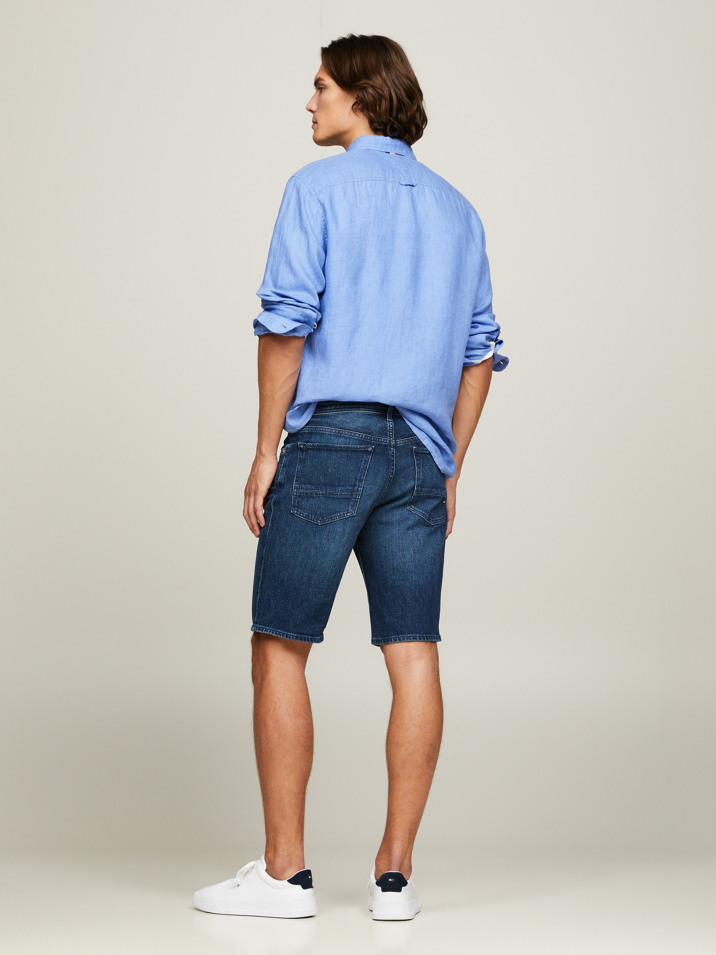 Tommy Hilfiger Jeansshort BROOKLYN SHORT STR Vervagings-effect voor en achter
