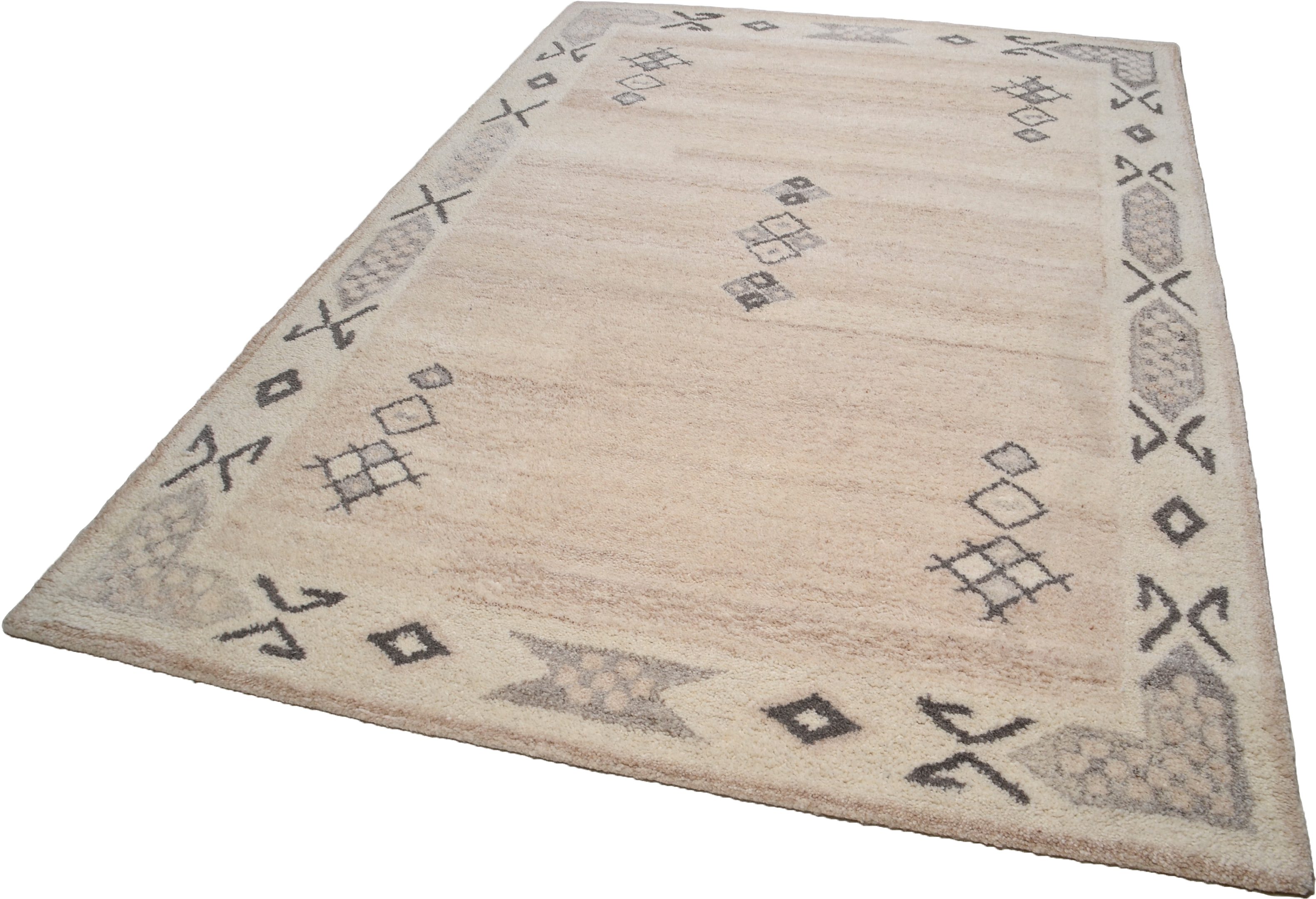 THEKO Wollen kleed Royal Berber Berber-look, zuivere wol, ideaal in de woonkamer & slaapkamer