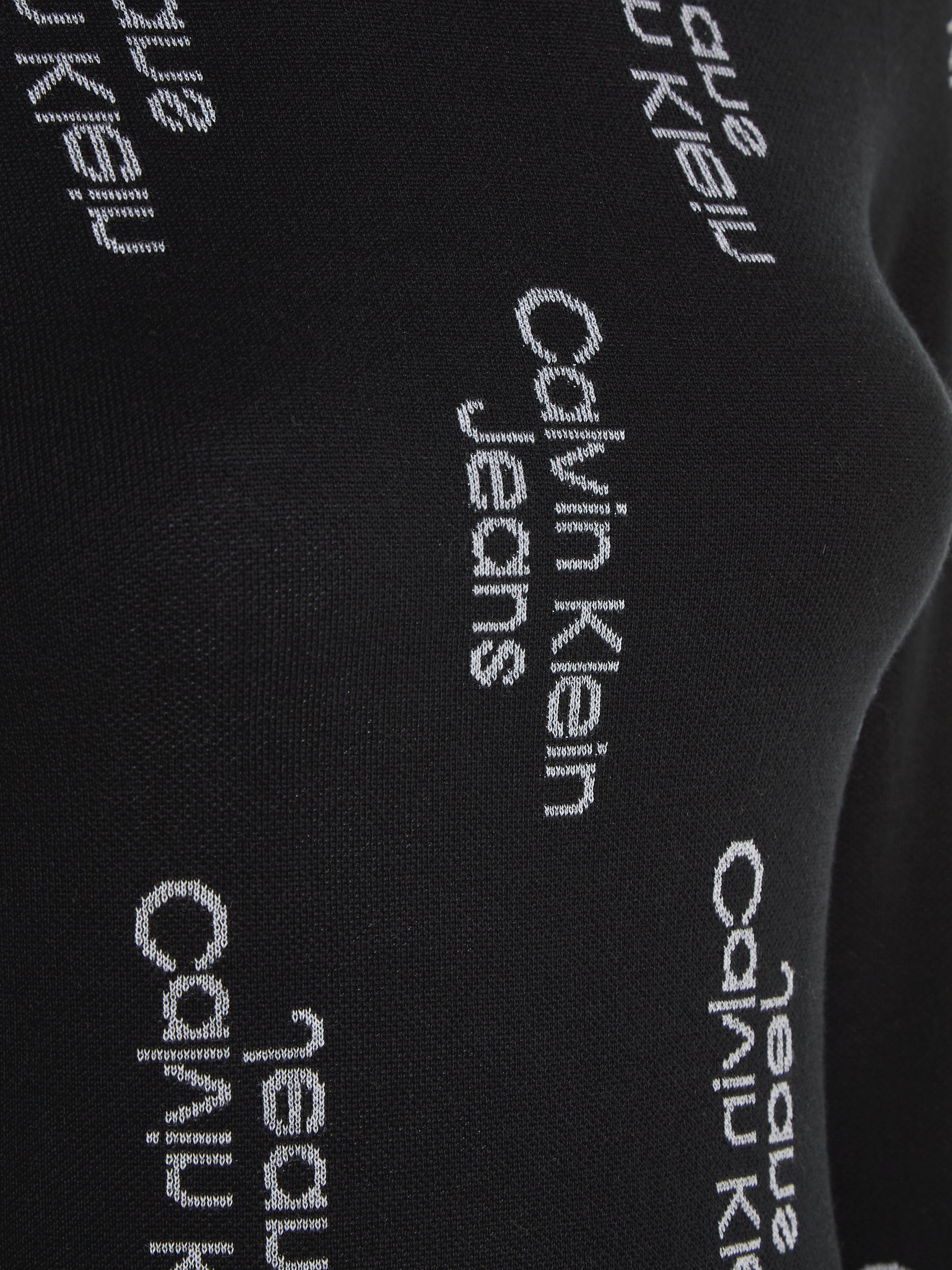 Calvin Klein Sweatjurk LOGO JACQUARD SWEATER DRESS