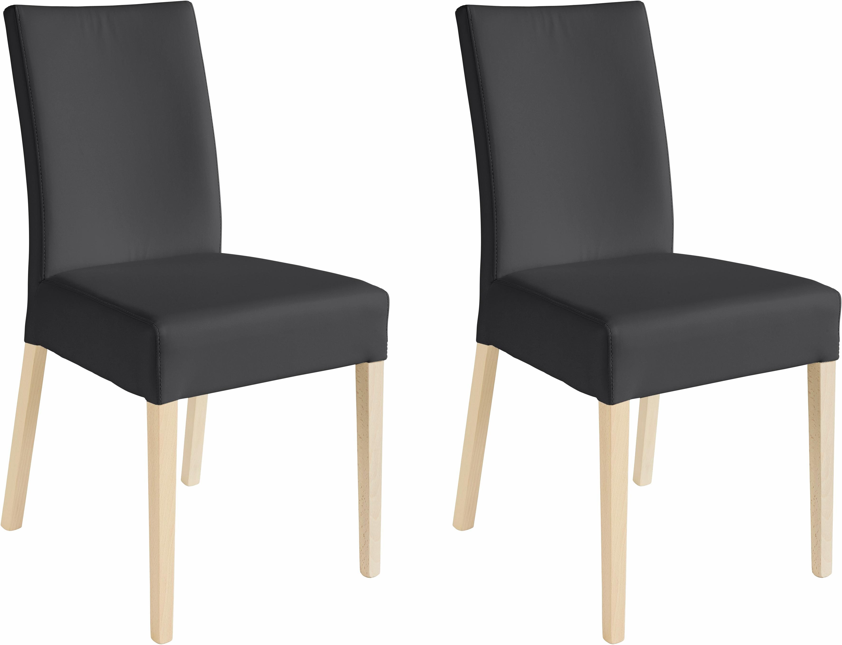Home affaire Stoel met 4 poten Umag Zacht verdikte zitting en rugleuning (set, 2 stuks)