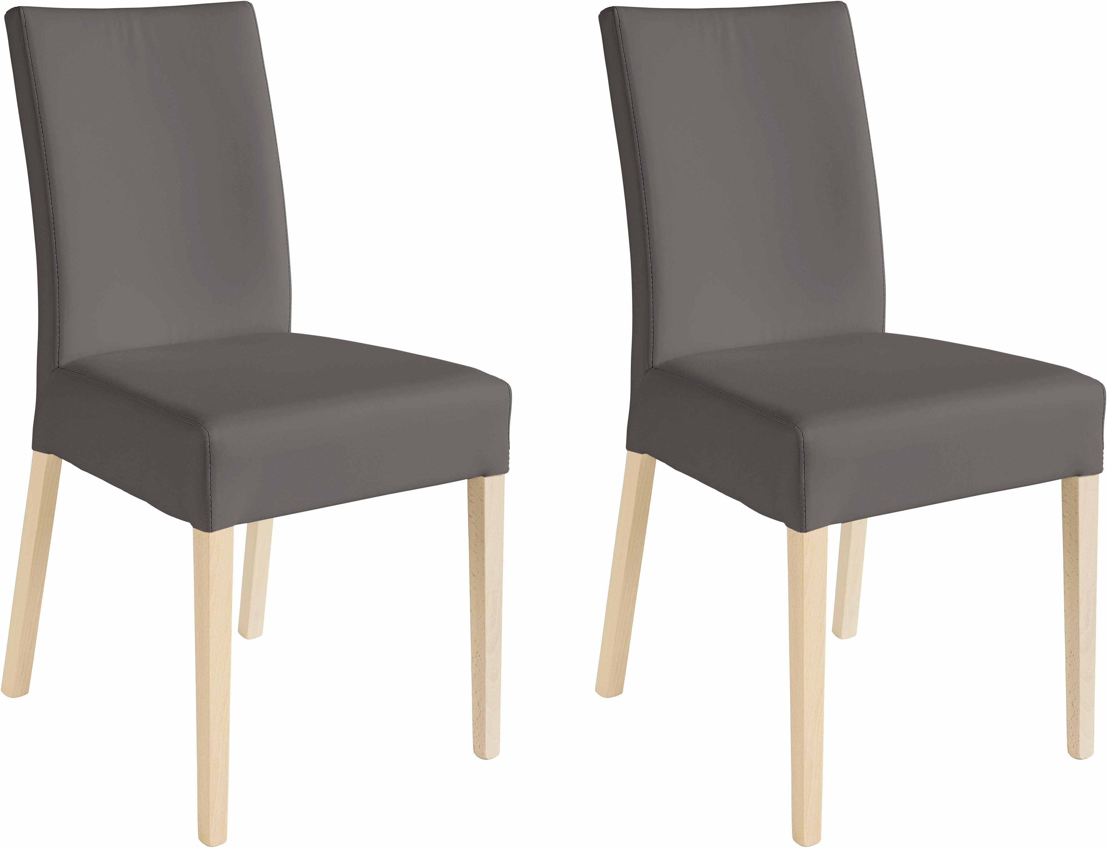 Home affaire Stoel met 4 poten Umag Zacht verdikte zitting en rugleuning (set, 2 stuks)