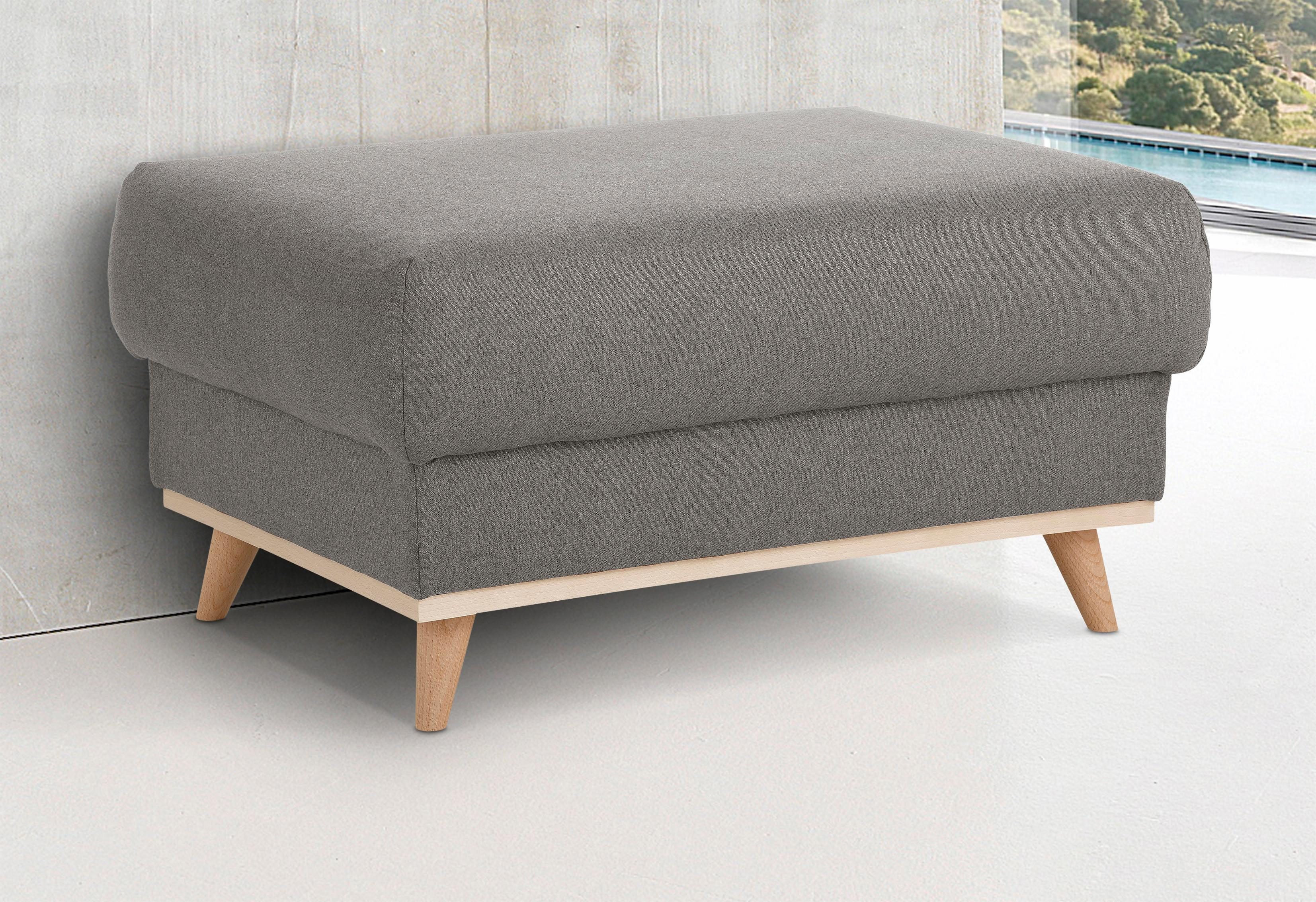 Home affaire Hocker EDINA ook in katoenmix-overtrekstof, in scandinavische stijl