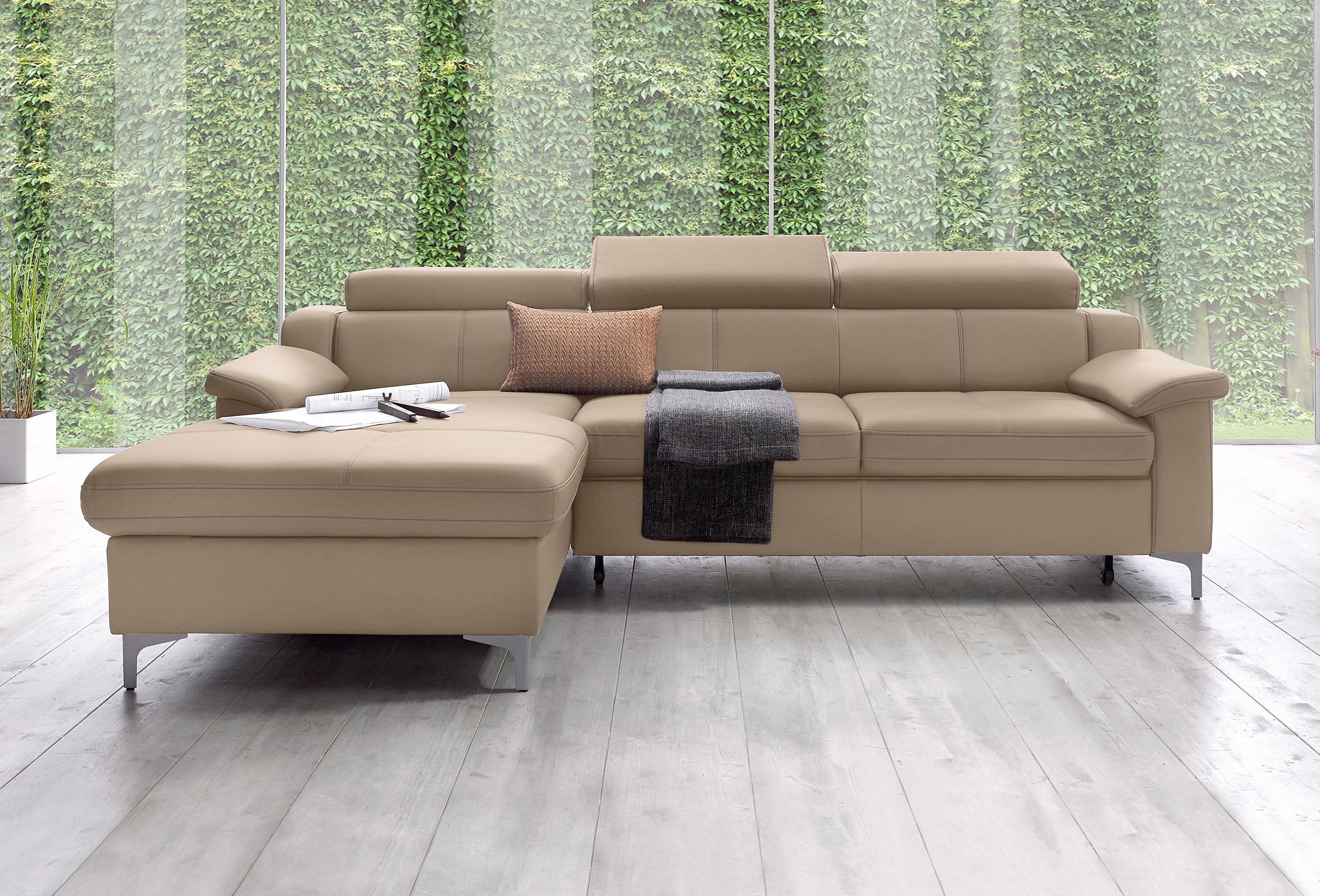 exxpo sofa fashion Hoekbank met verstelbare hoofdsteun resp. rugleuning