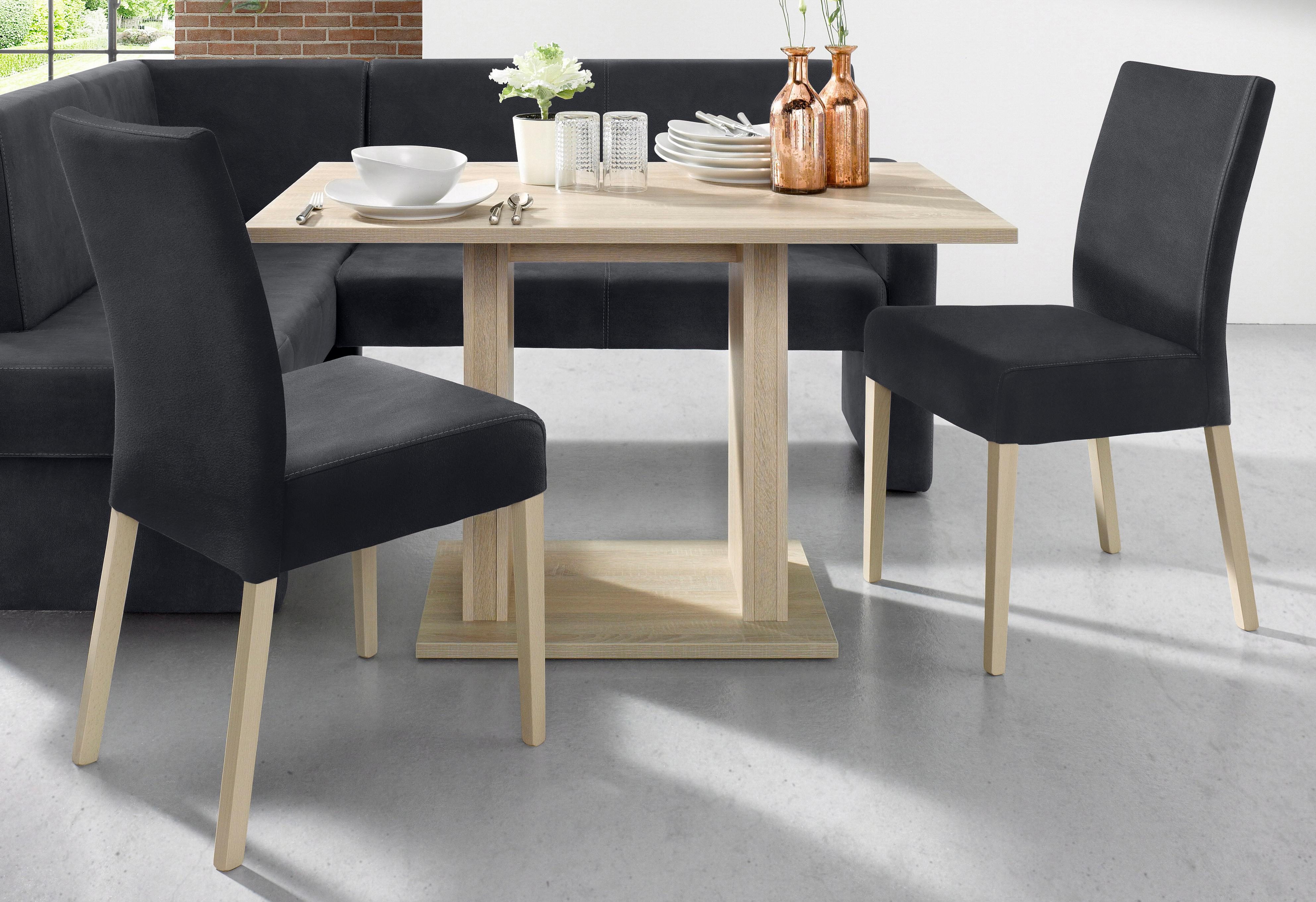 Home affaire Stoel met 4 poten Umag Zacht verdikte zitting en rugleuning (set, 2 stuks)