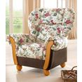 home affaire fauteuil milano hoge rug bruin