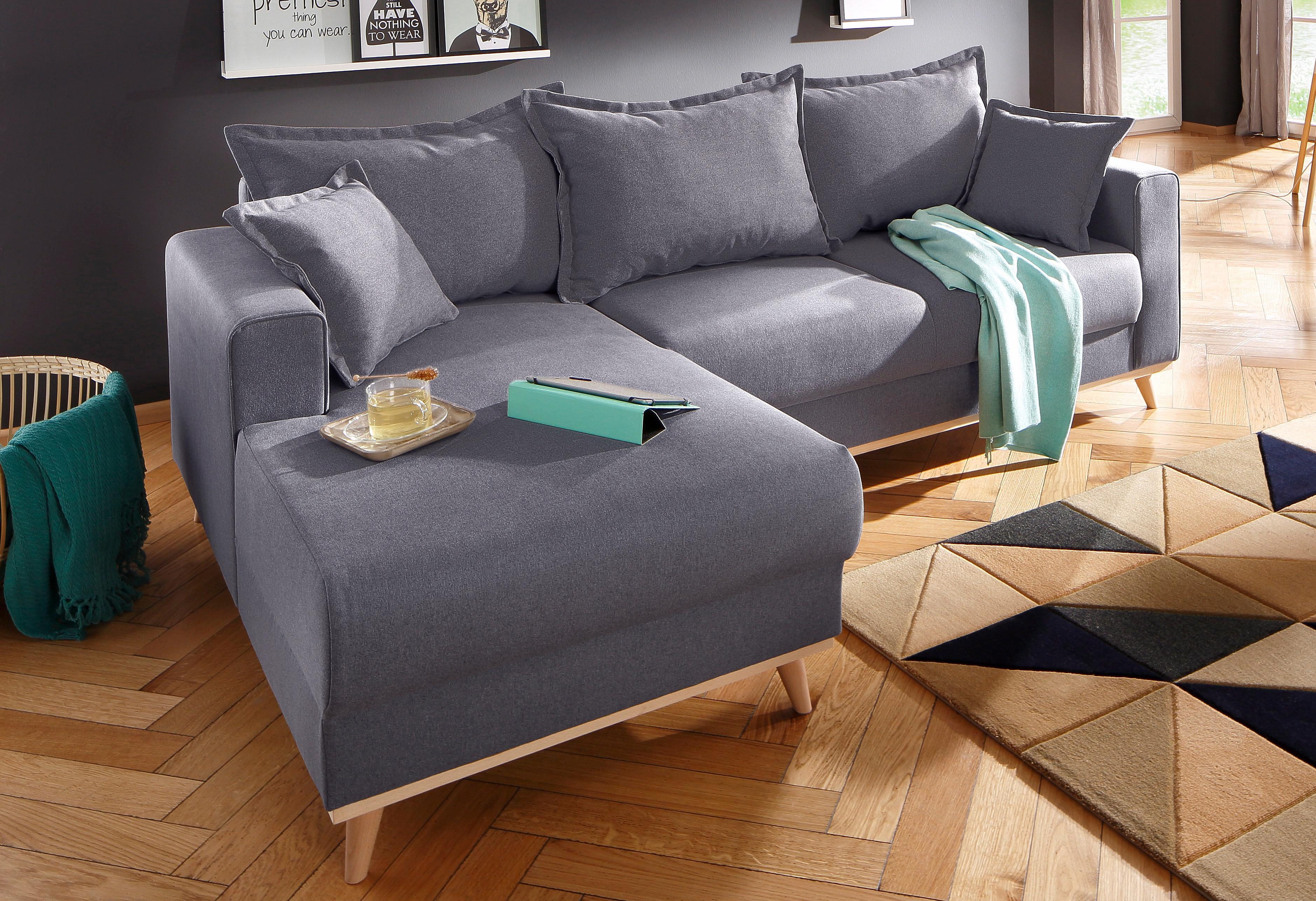 Home affaire Hoekbank Edina L-vorm ook in katoenmix-overtrekstof, in scandinavische stijl