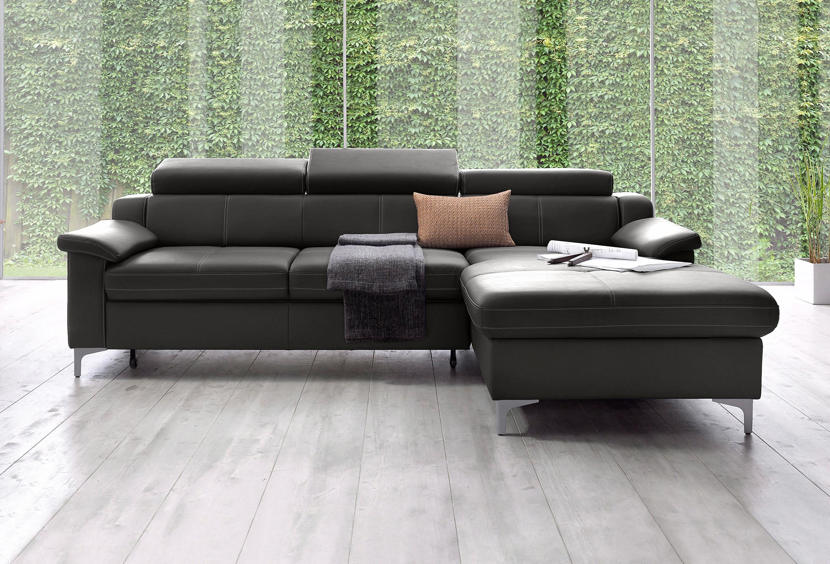 exxpo sofa fashion Hoekbank met verstelbare hoofdsteun resp. rugleuning