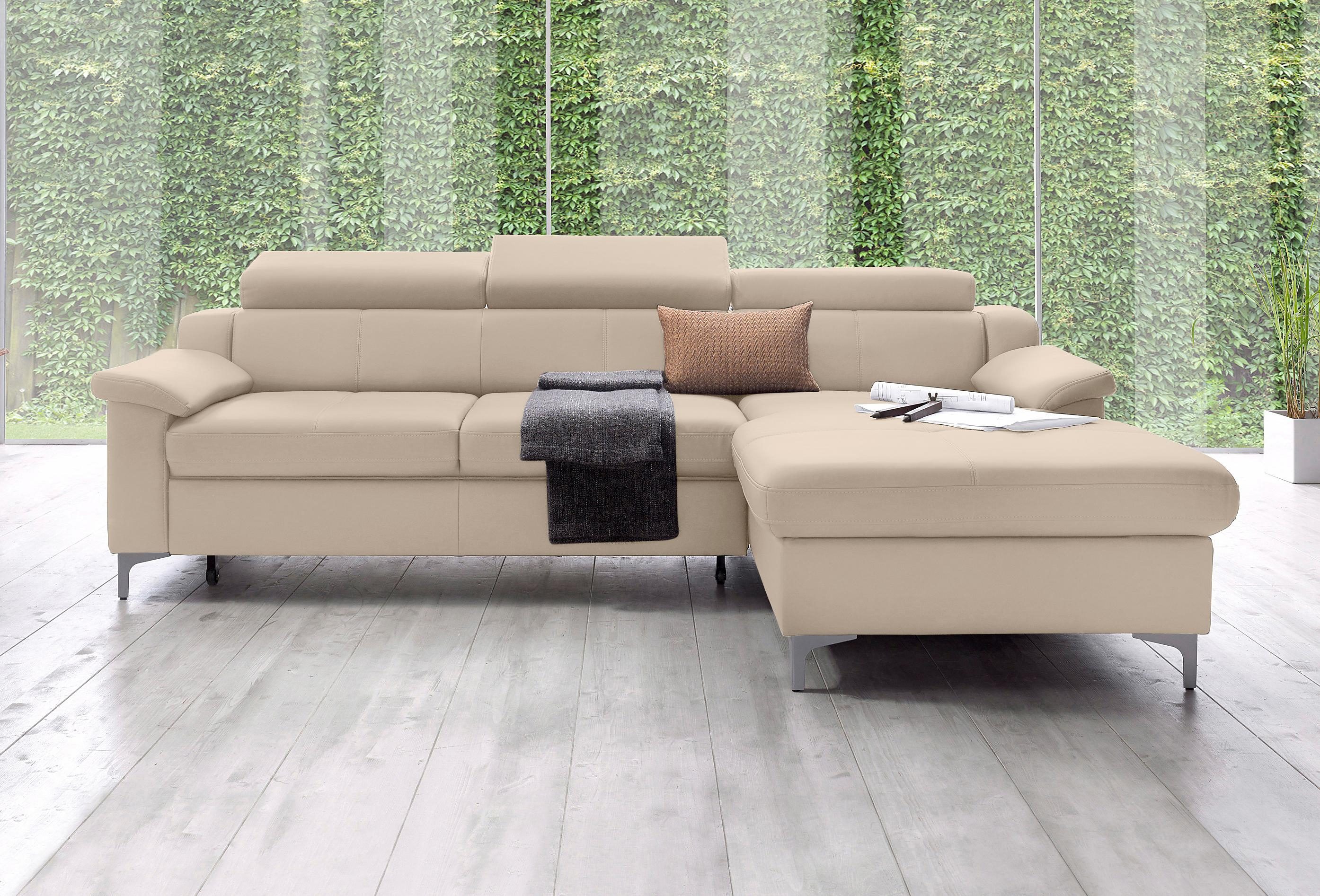 exxpo sofa fashion Hoekbank met verstelbare hoofdsteun resp. rugleuning