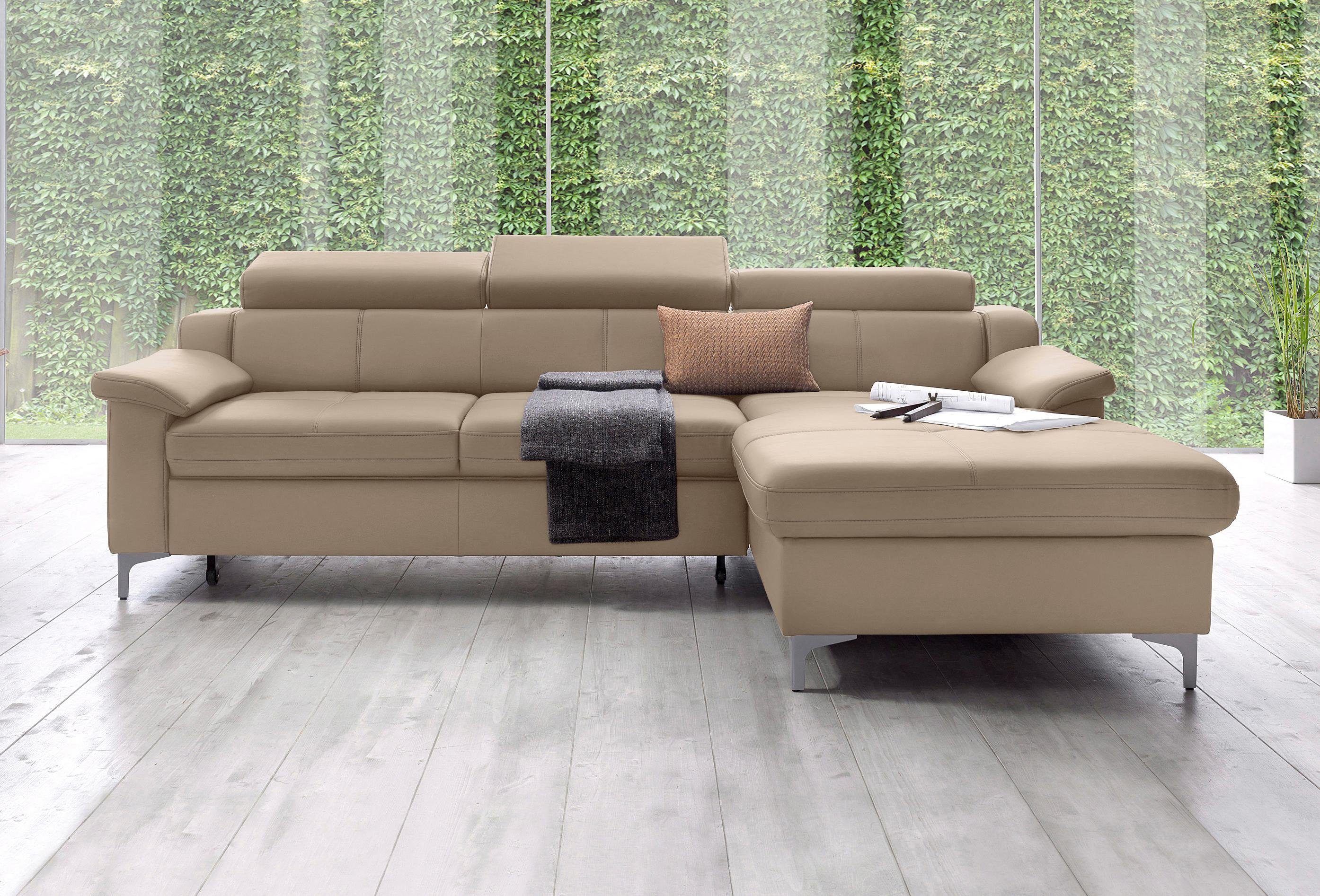 exxpo - sofa fashion Hoekbank met verstelbare hoofdsteun resp. rugleuning