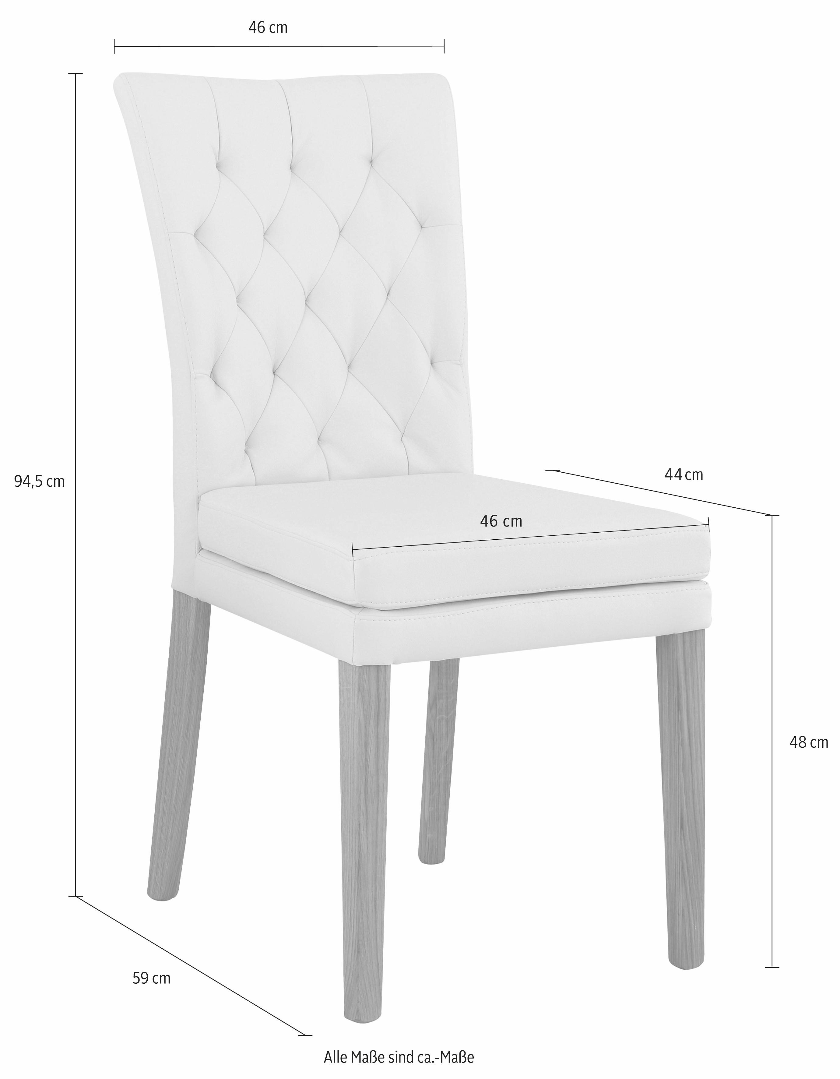 Home affaire Eetkamerstoel Colorado BESTSELLER Polsterstoel Poten in eiken of noten. In set van 2, 4 of 6