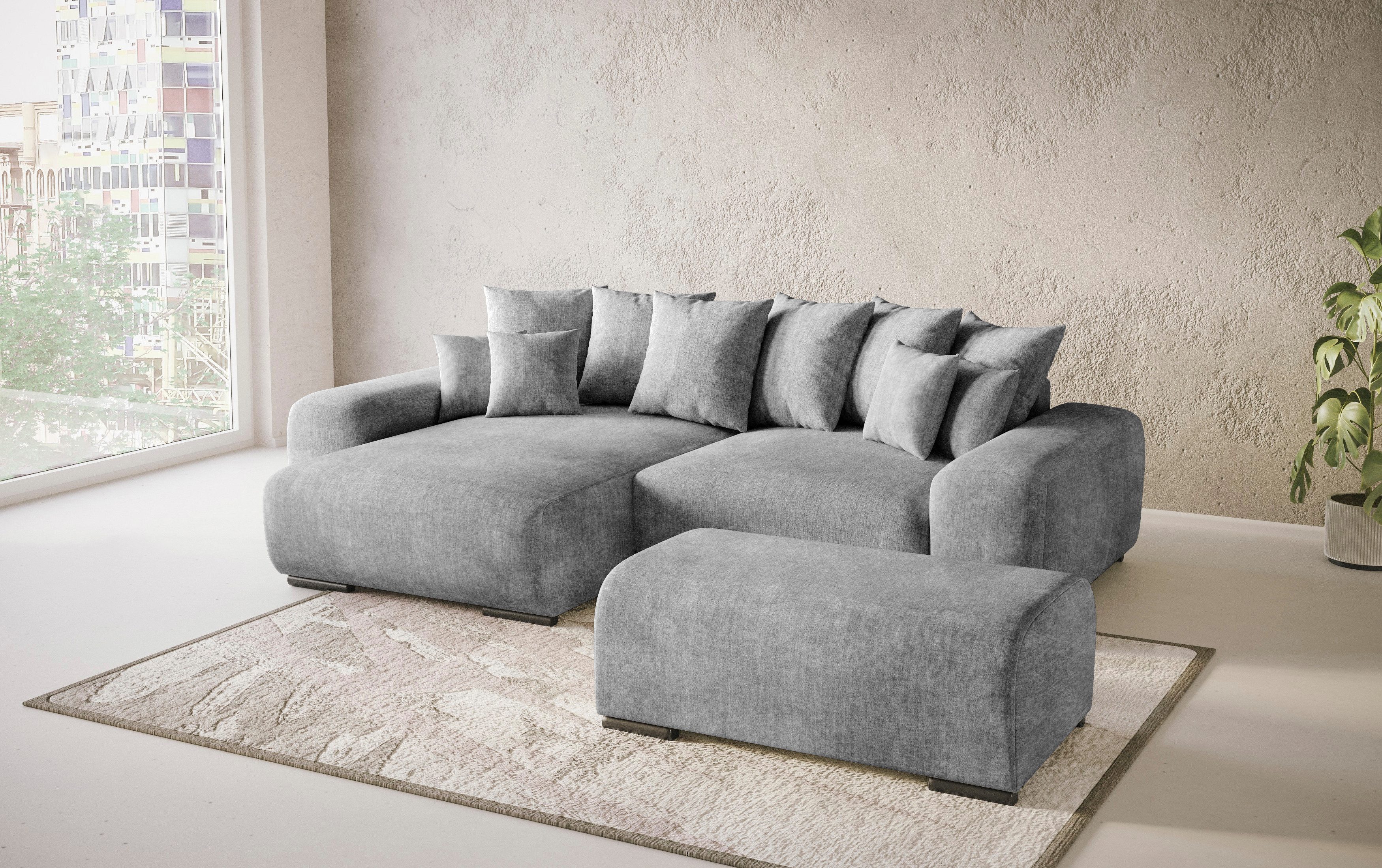 Mr. Couch Hoekbank Sundance, L-vorm Permanente slaper met bed, bedbox, tot 140 kg belastbaar
