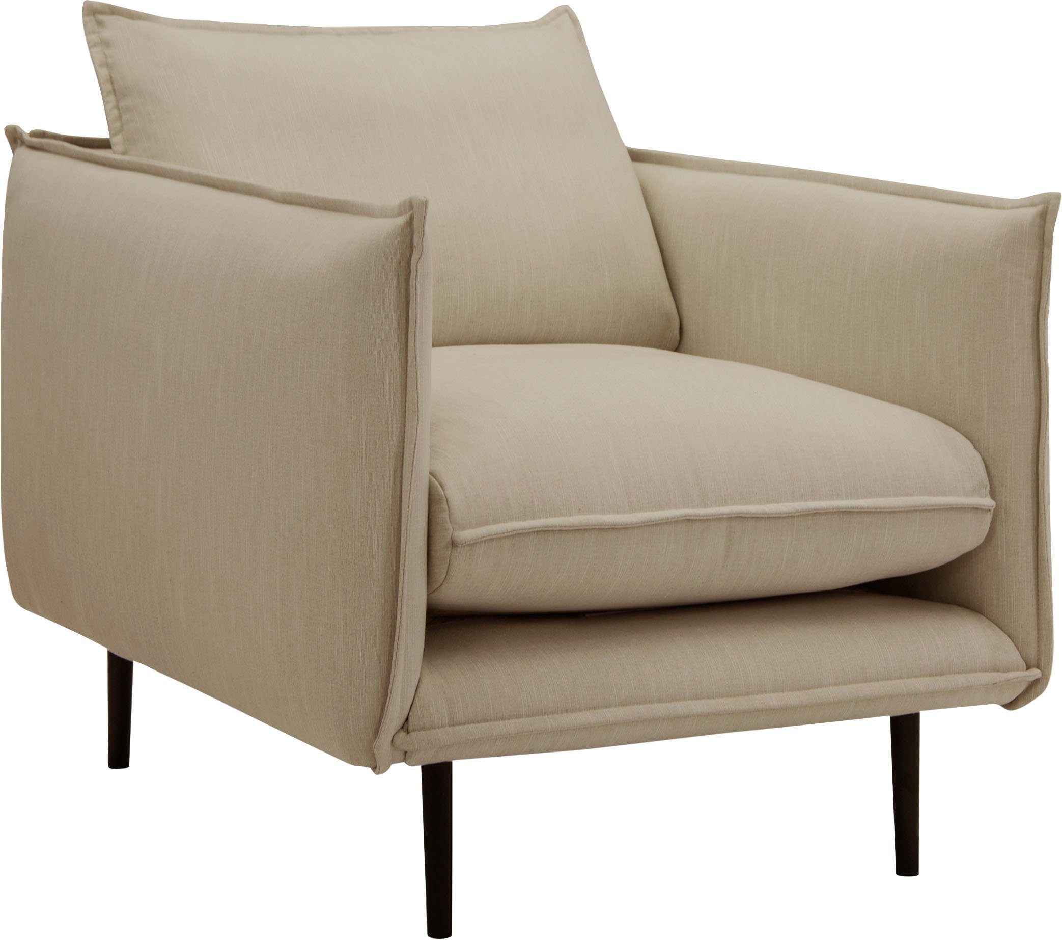 INOSIGN Fauteuil Somba met dikke opstaande naad en elegante look