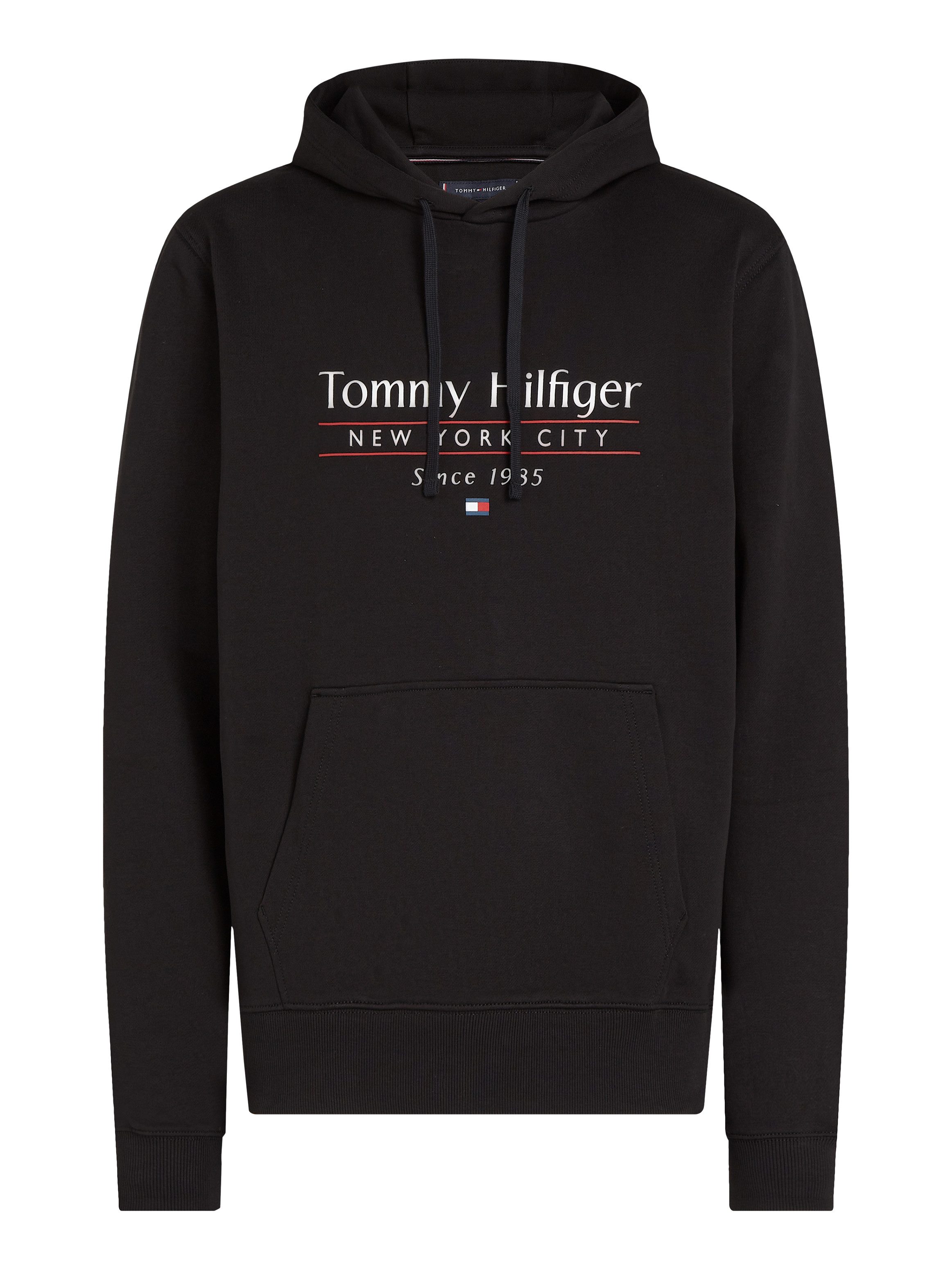 Tommy Hilfiger Hoodie HILFIGER CENTER STACK HOODY met grote meerkleurige print