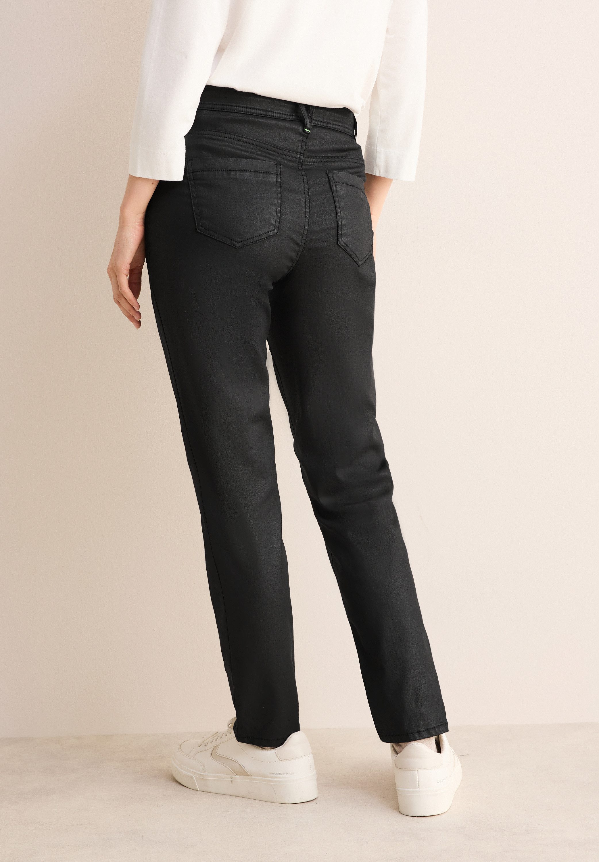 Cecil Regular fit jeans Stijl Tracey met rijgkoord in de band