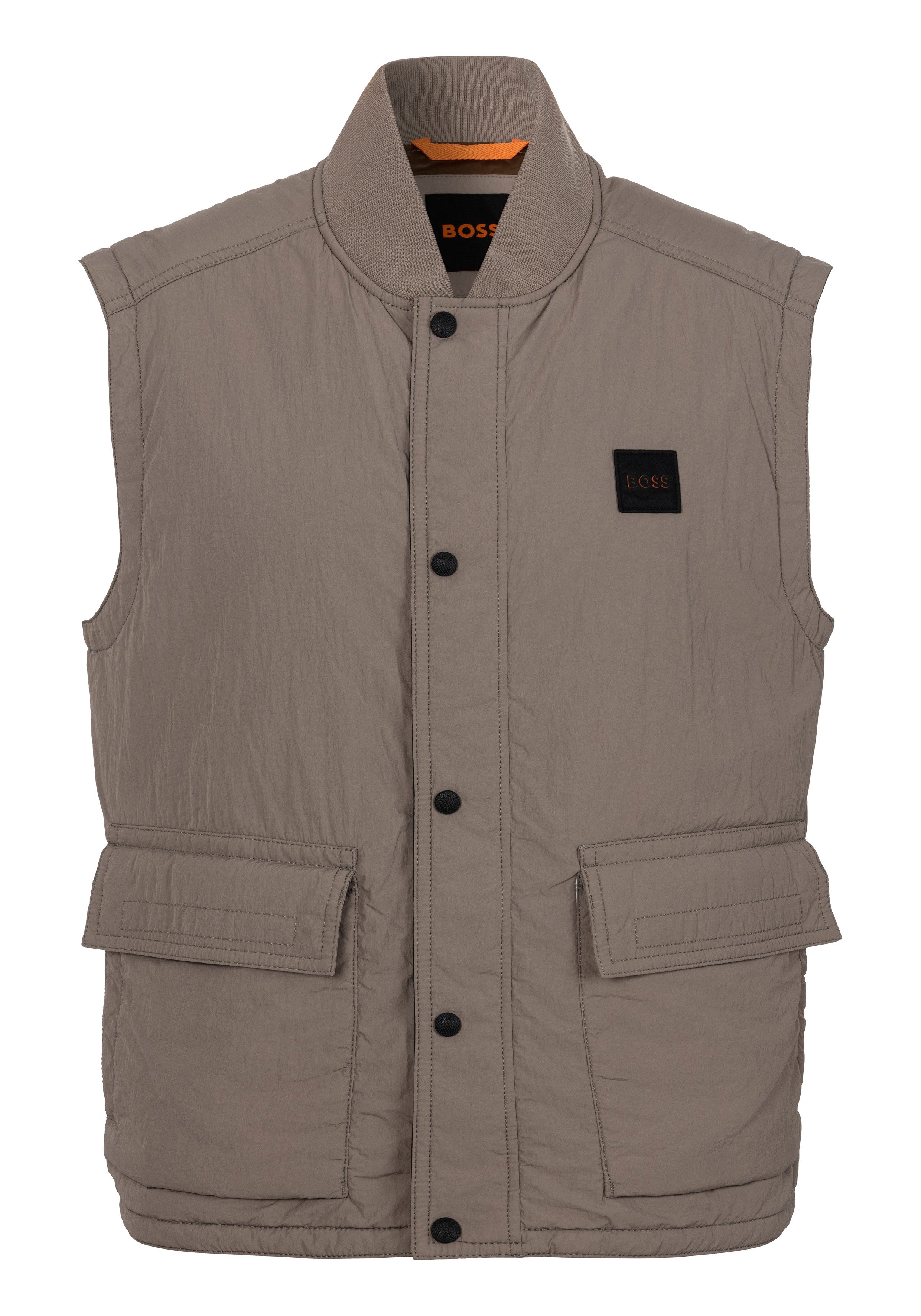 Boss Orange Korte bodywarmer Ocomo1-W met merklabel