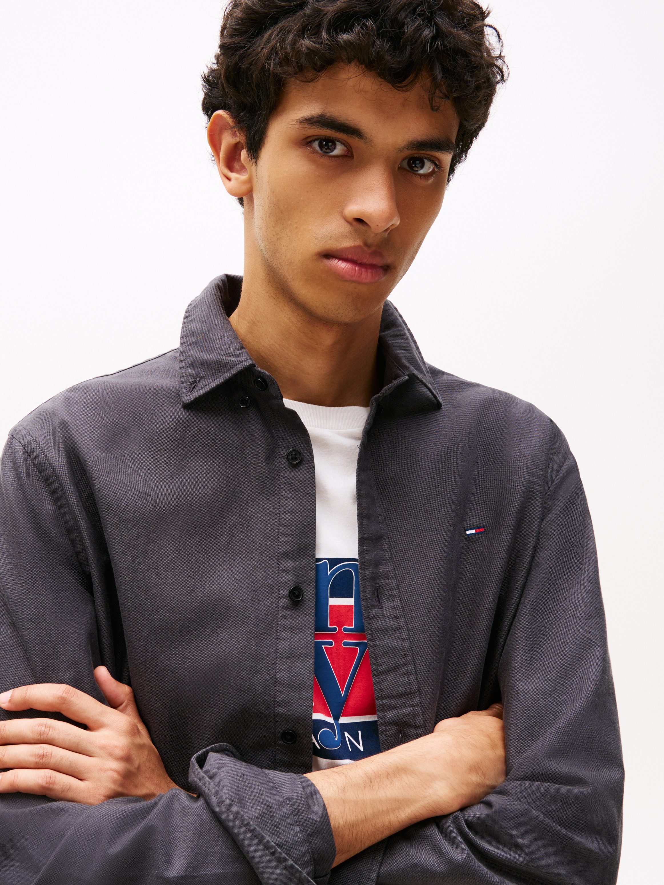 TOMMY JEANS Overhemd met lange mouwen TJM REG OXFORD SHIRT EXT