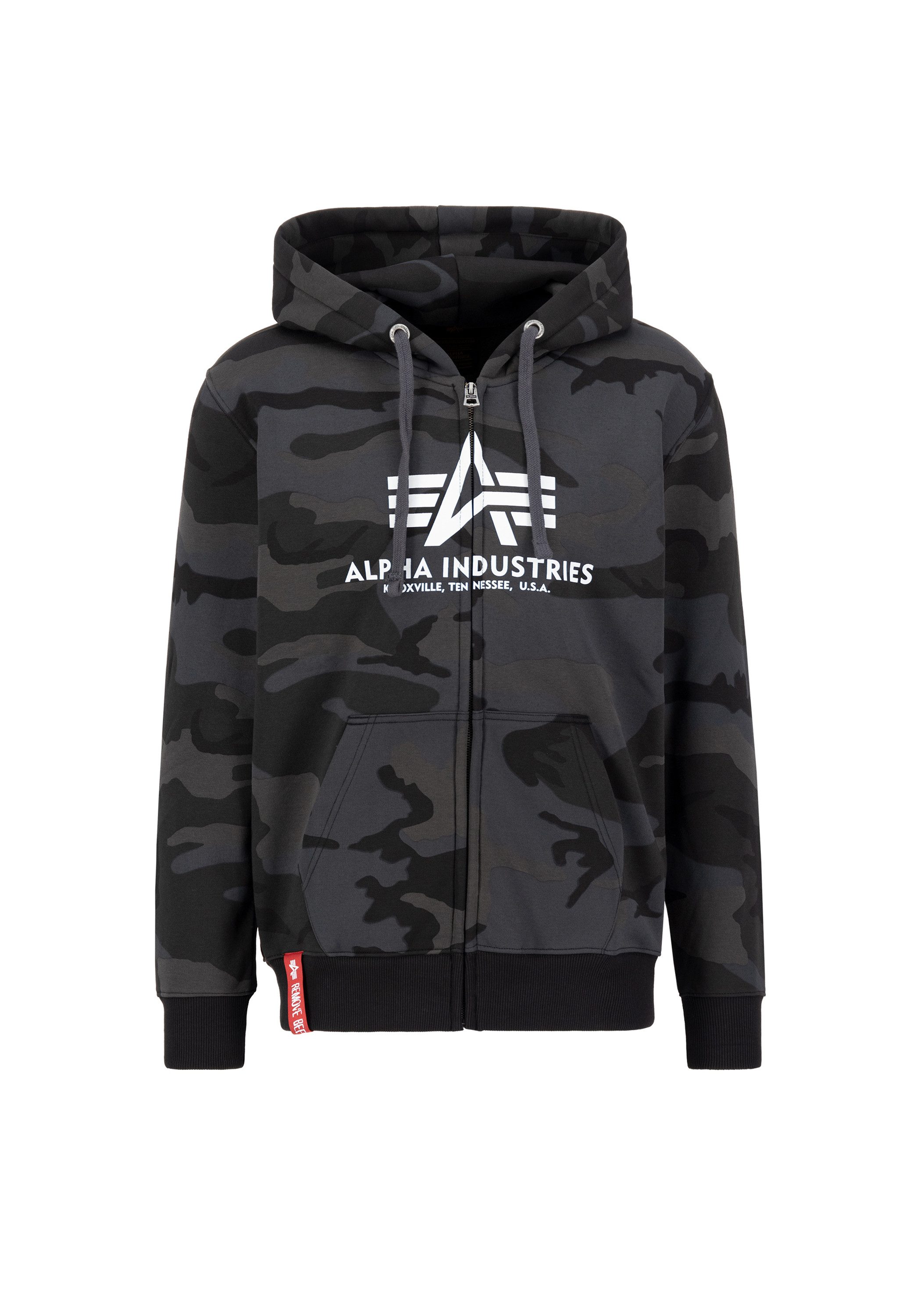 Alpha Industries Hoodie Men Hoodies Basic Zip Hoody Camo