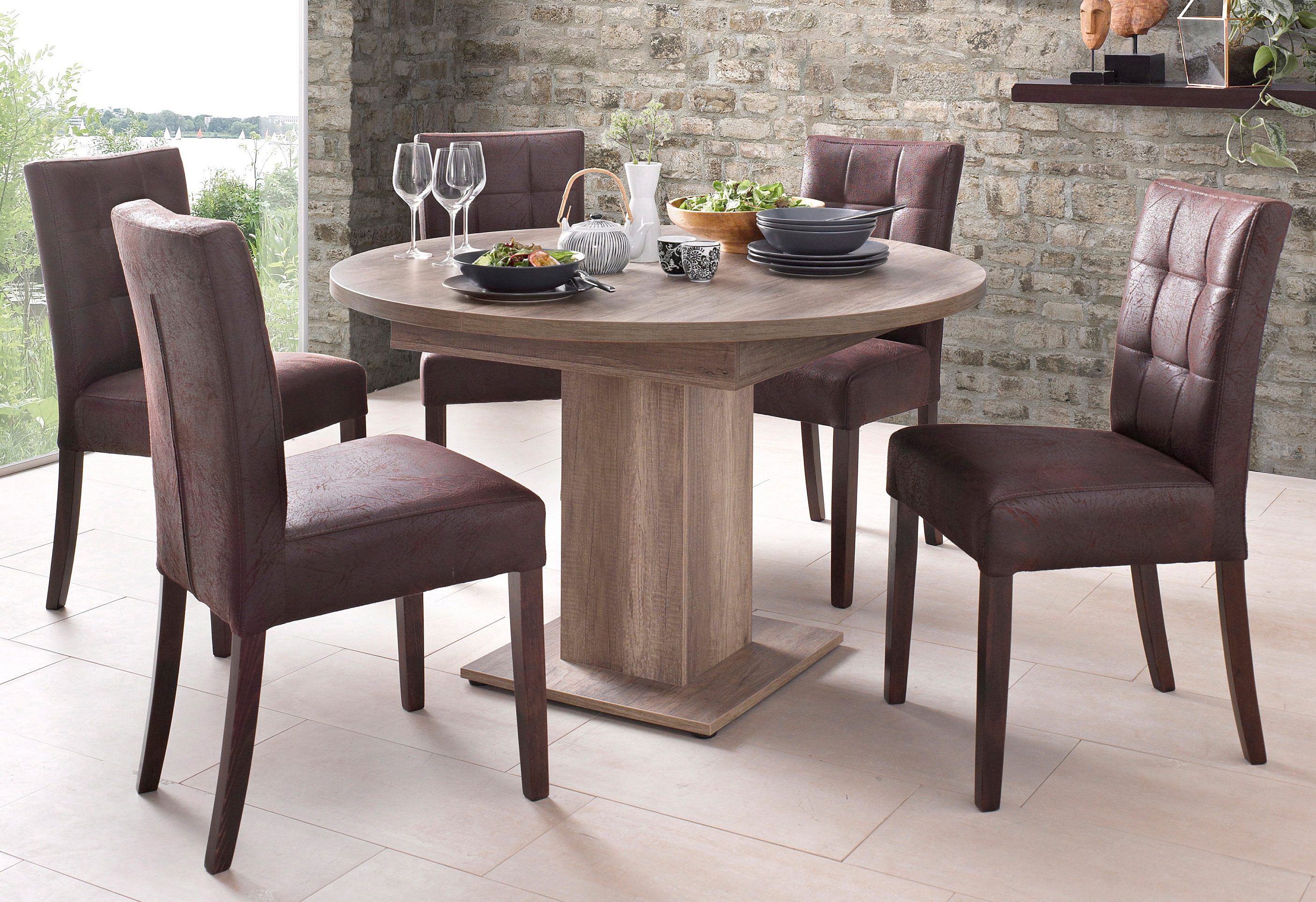 Home affaire Stoel met 4 poten TALIA (set, 2 stuks)