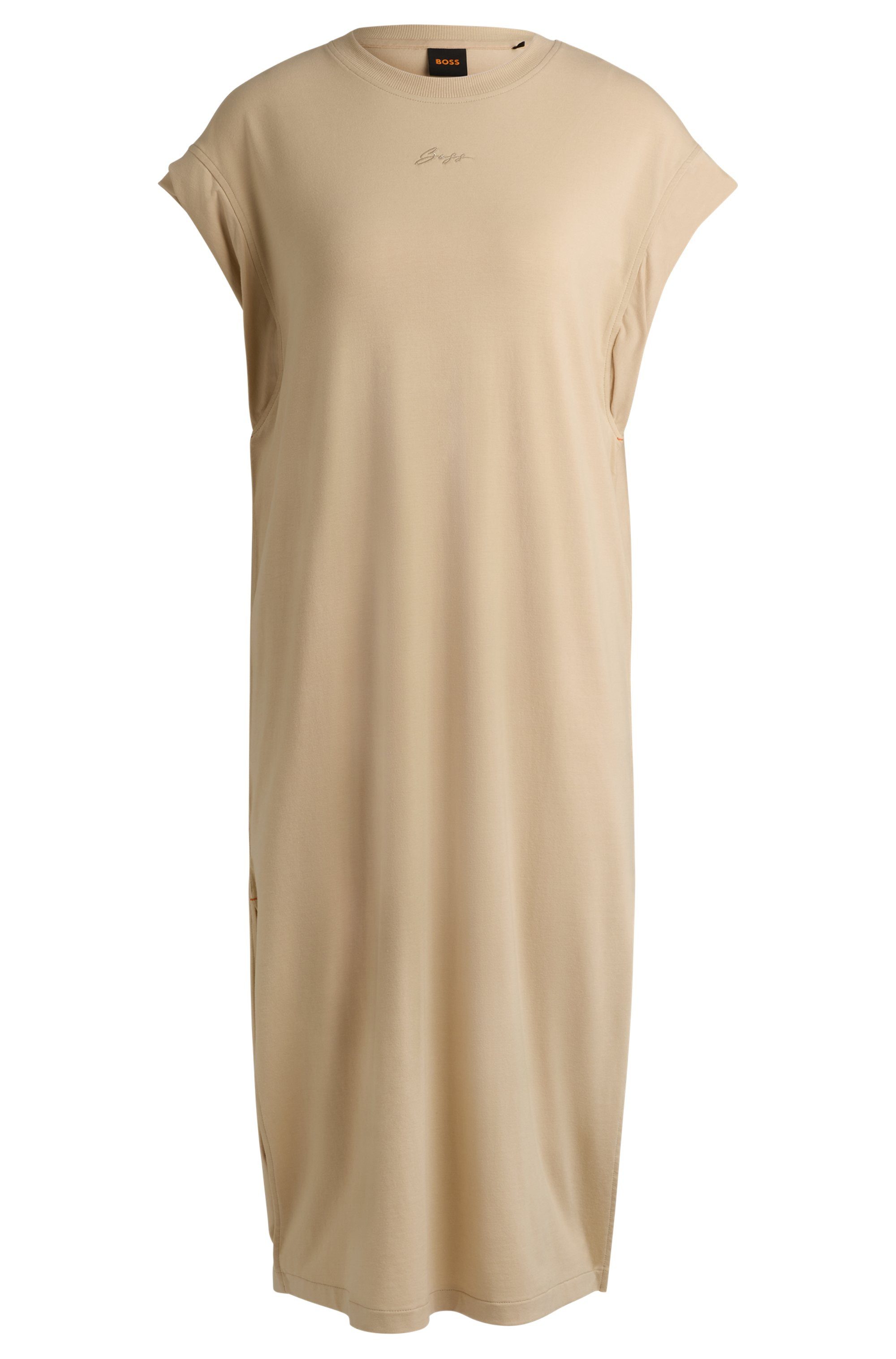 Boss Orange Jerseyjurk Edress Premium Damesmode met openingen, logo-opdruk