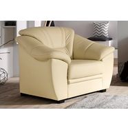 sitmore fauteuil naturleder, inclusief comfortabele binnenvering beige