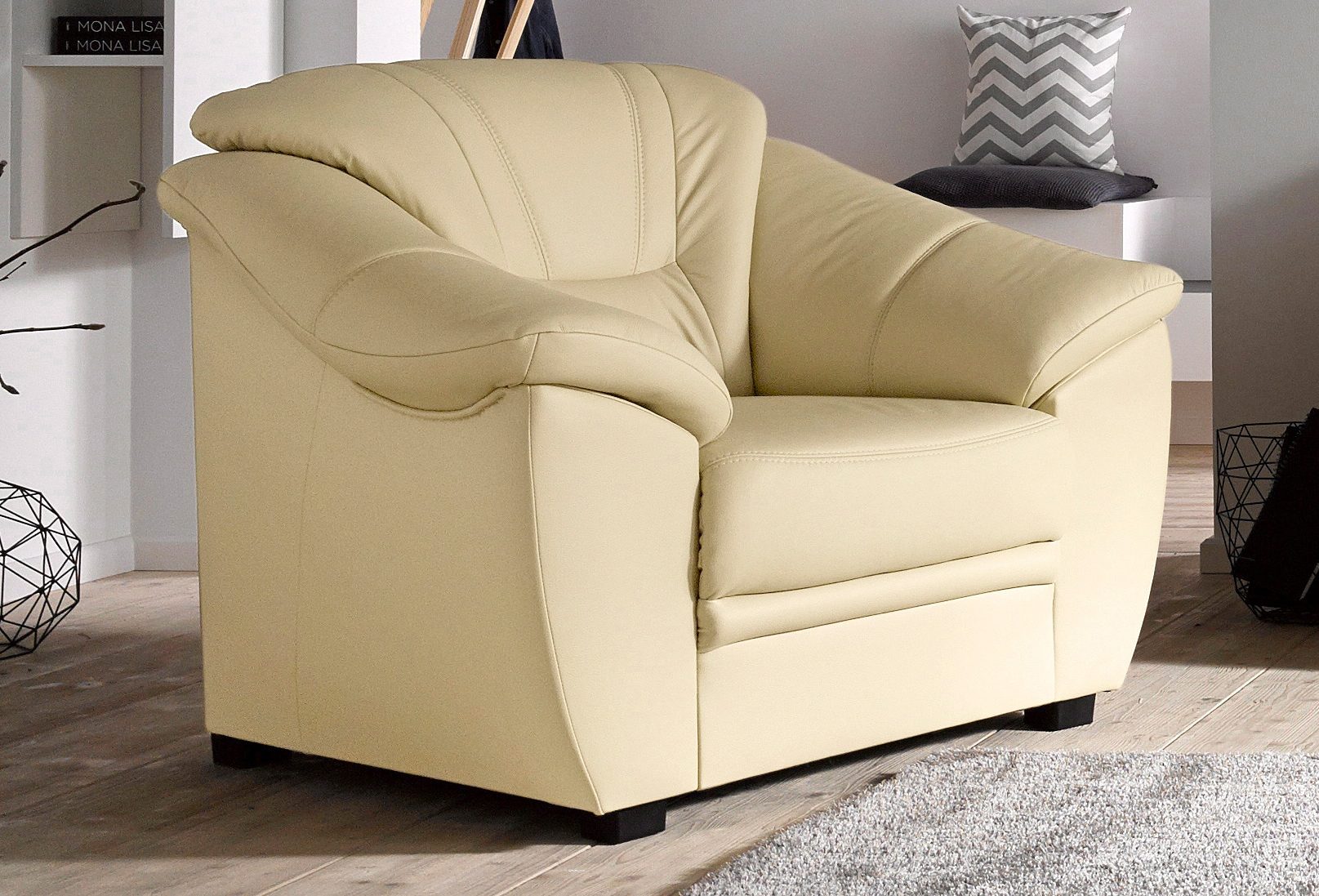 sit&more Fauteuil NatuurLEER®, Inclusief comfortabele binnenvering