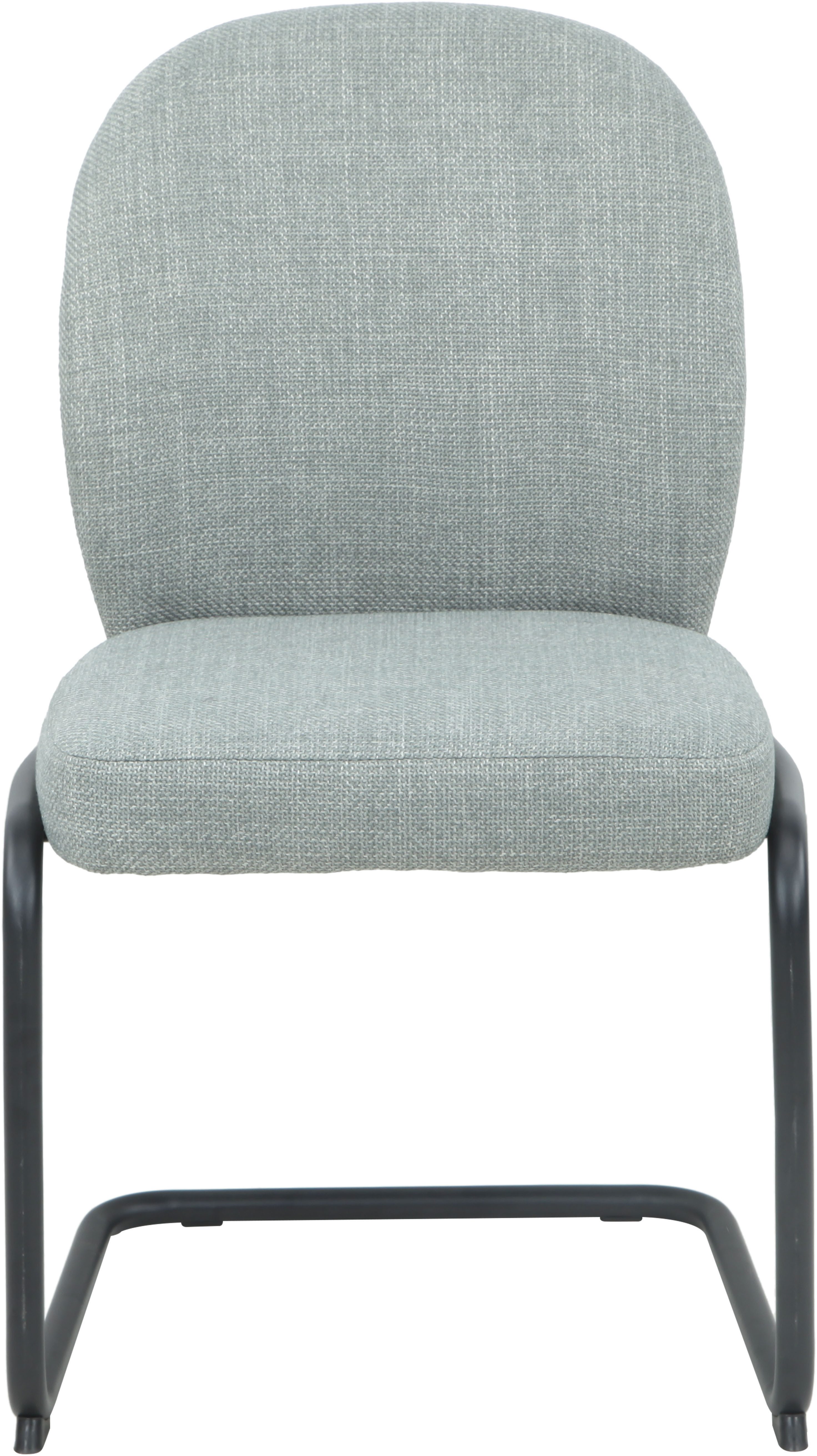 HELA Vrijdragende stoel KAREN Eetkamerstoel, ronde buisconstructie, gestoffeerd, geweven stof, schommelstoel (set, 2 stuks)