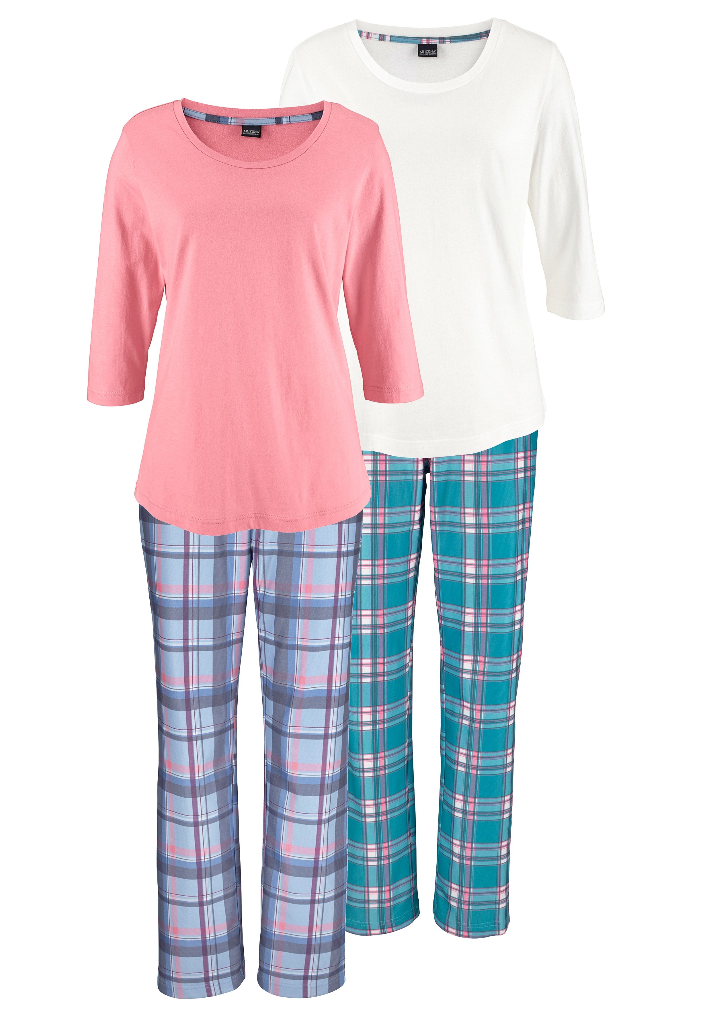 Arizona Pyjama met bijpassende basic shirts (4-delig, Set van 2)