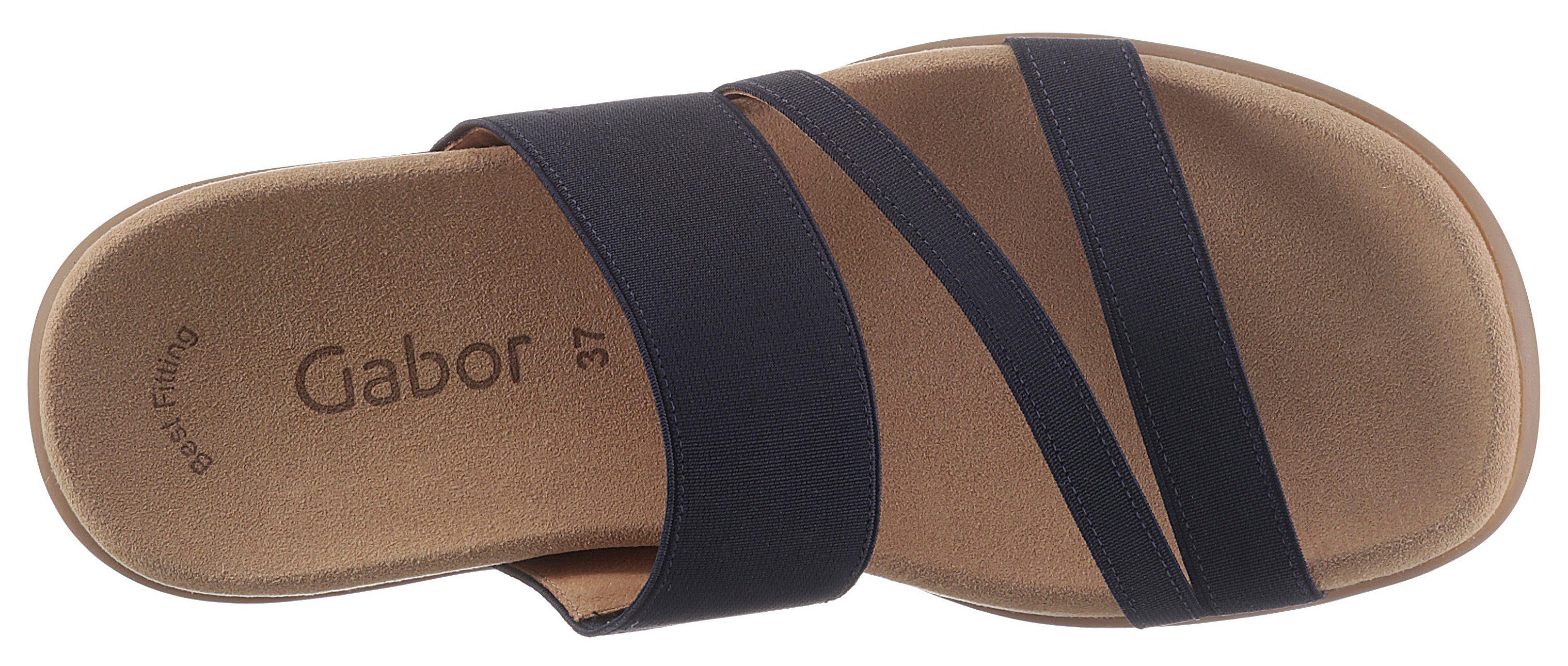 Gabor Slippers sleehak, zomerschoen, pantoffels met ademende leren voering