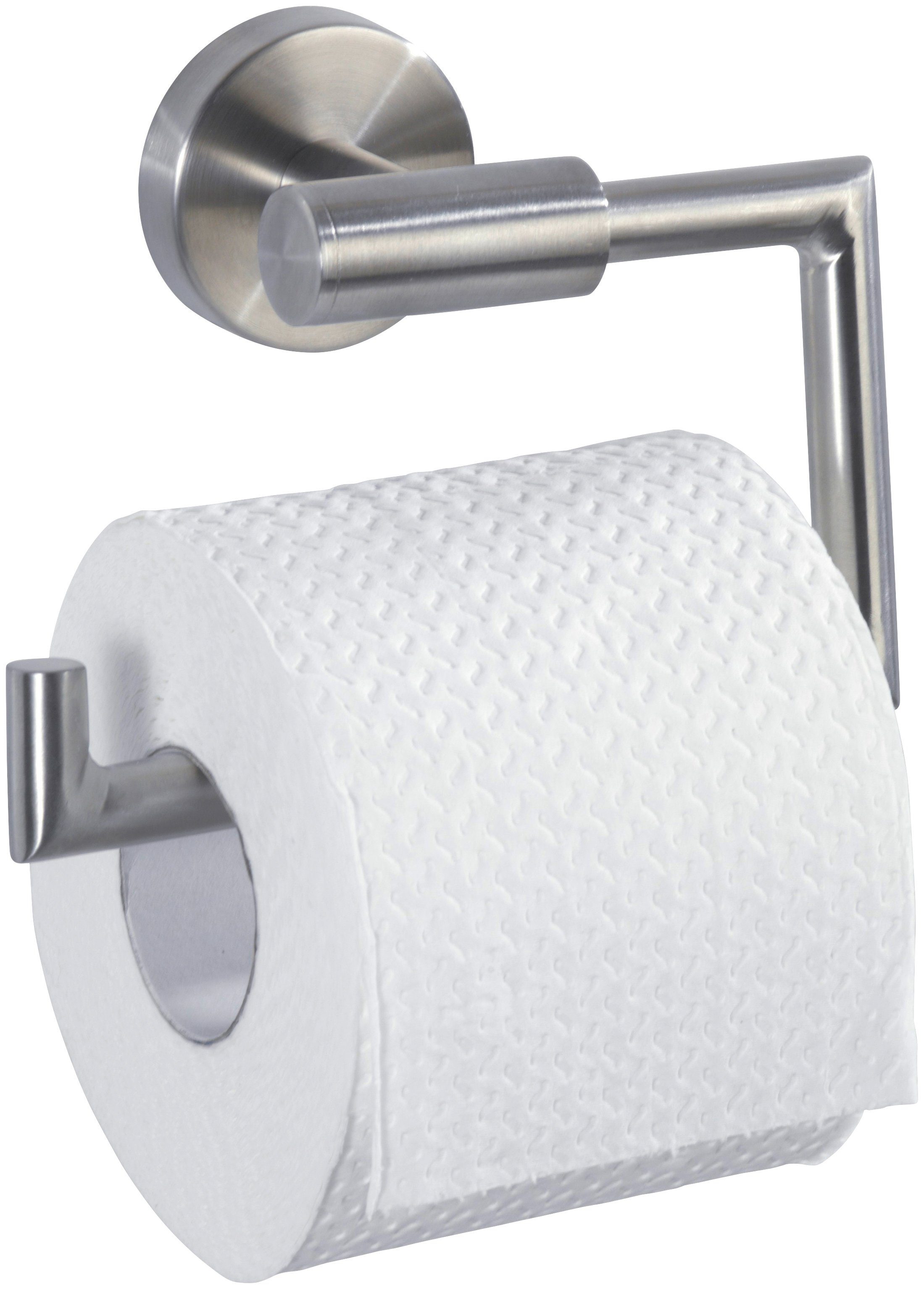 WENKO Toiletrolhouder Bosio Edelstaal, roestvrij wc-accessoires zilver(kleur)